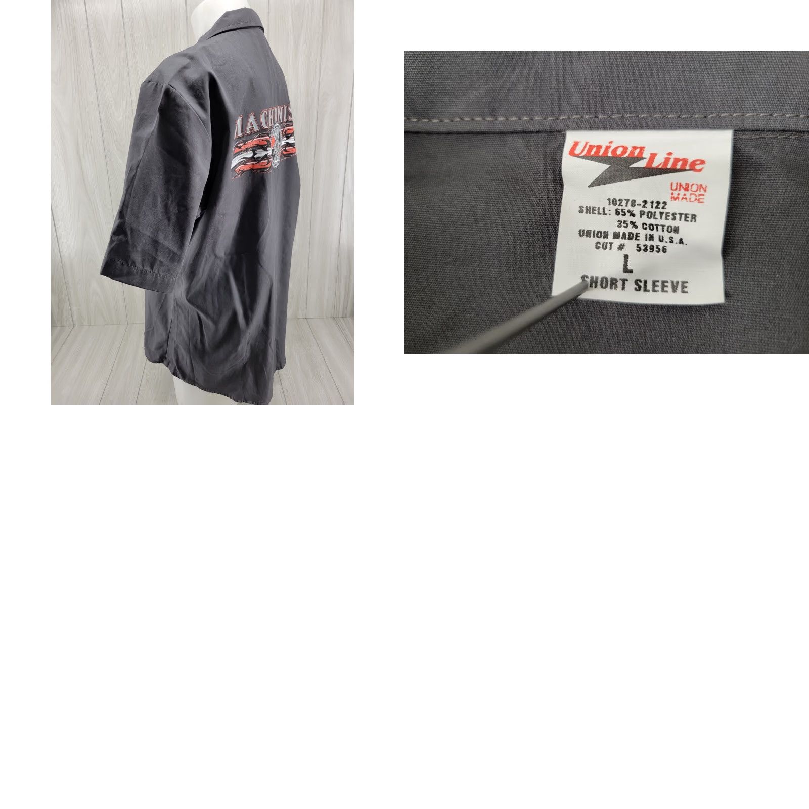 Vintage VINTAGE International Association of Machinists & Aerospace Workers Shirt Men’s Large Size US L / EU 52-54 / 3 - 8 Thumbnail