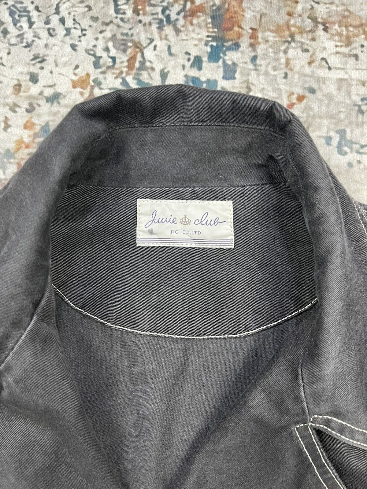 Japanese Brand Julie Club Double Collar Cotton Rider Jackets Size L / US 10 / IT 46 - 8 Thumbnail