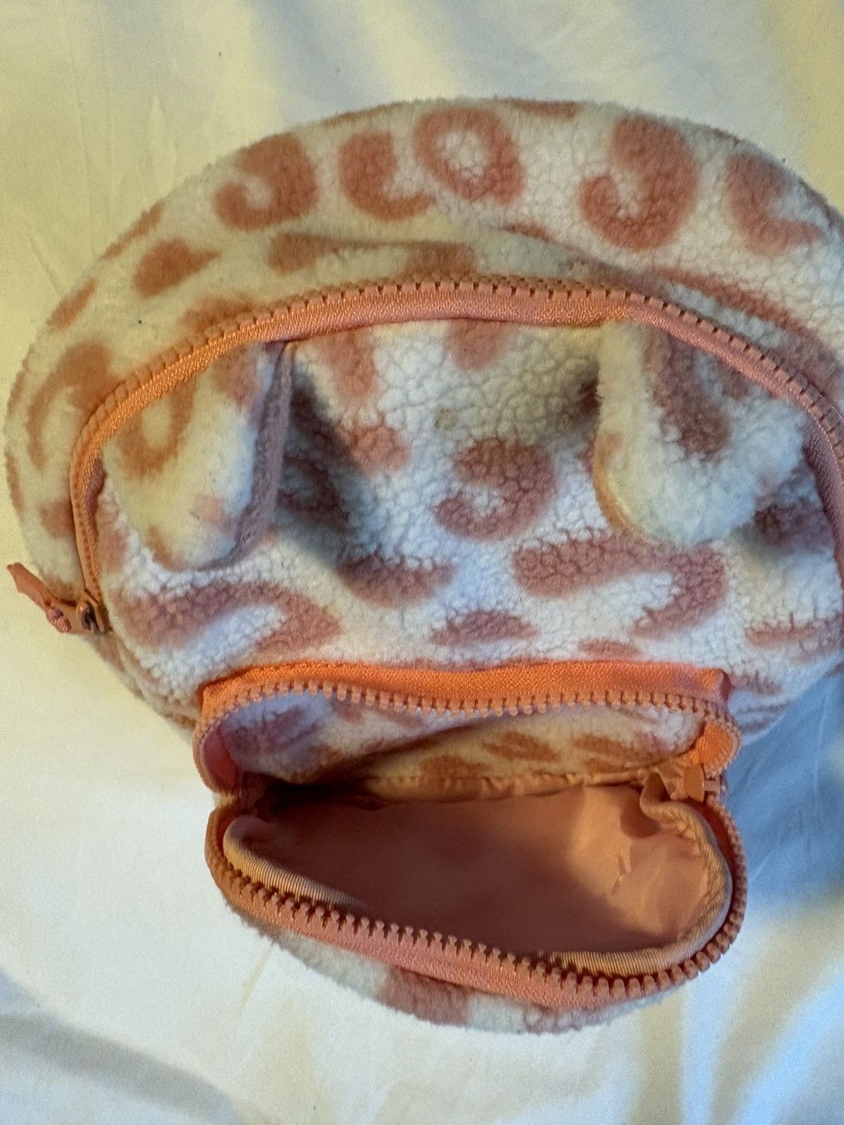 Other Animal Print Backpack with Ears Fleece AdjustableStrap Small Size ONE SIZE - 8 Thumbnail