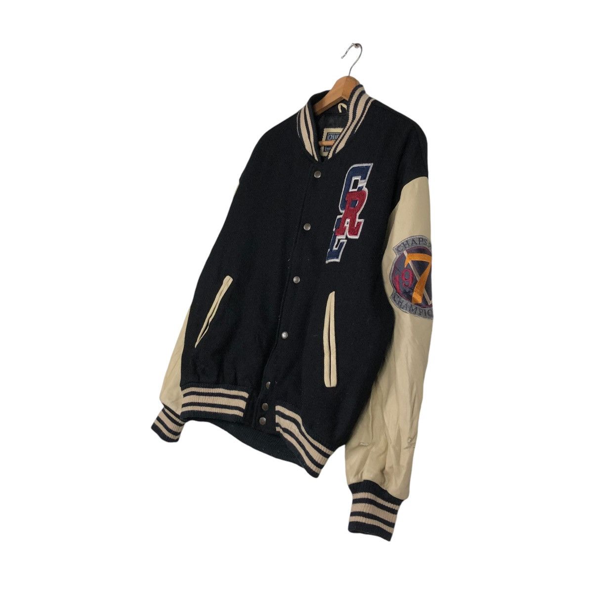 Chaps Ralph Lauren 🔥VINTAGE JUMPER VARSITY LEATHER JACKET CHAPS RALPH LAUREN Size US L / EU 52-54 / 3 - 4 Thumbnail
