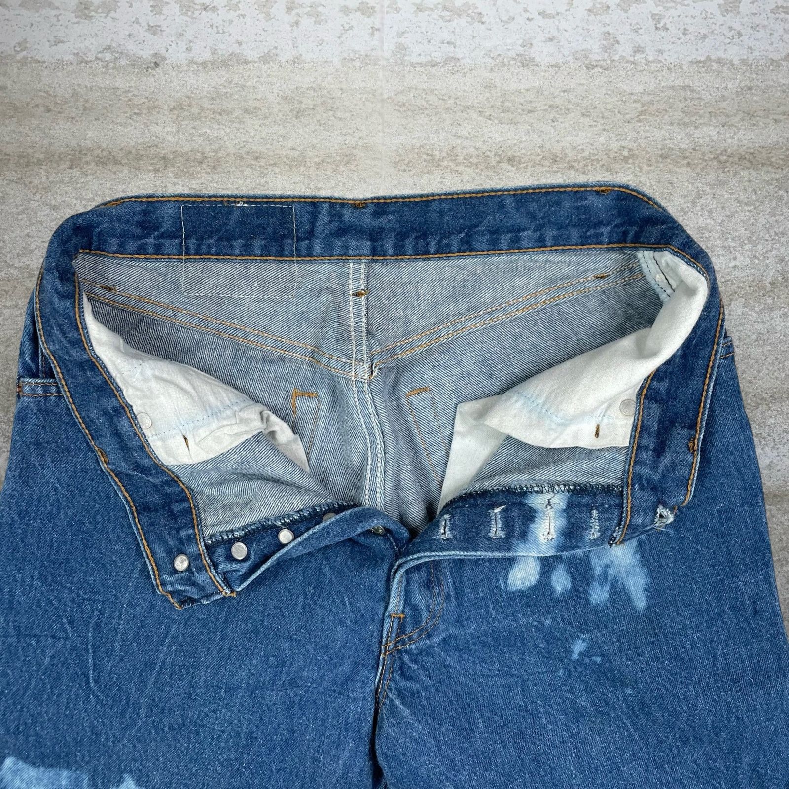 Levi's Vintage 90s Levis Jeans 501 28x30 Regular Straight Dark Wash Size US 28 / EU 44 - 6 Thumbnail