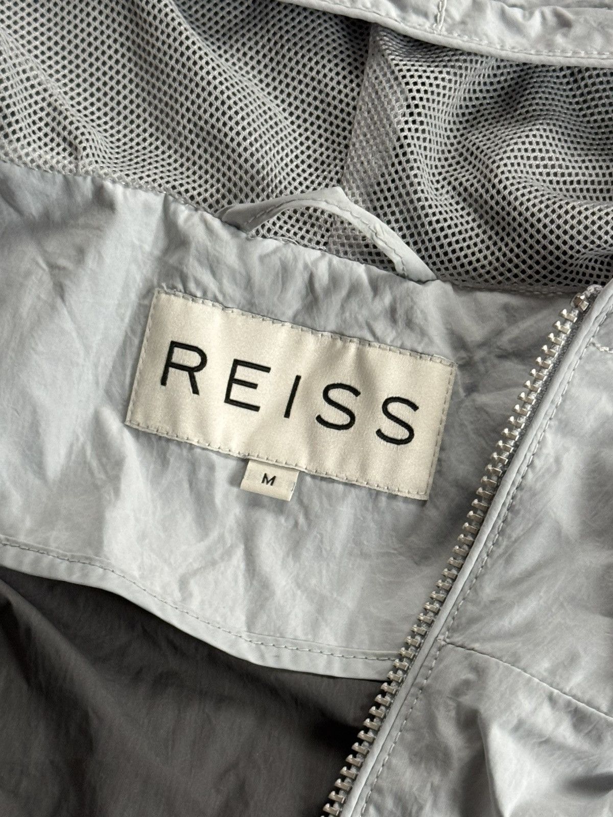 Designer × Reiss Reiss M nylon zip hooded jacket light longsleeve windbreaker Size US M / EU 48-50 / 2 - 9 Thumbnail