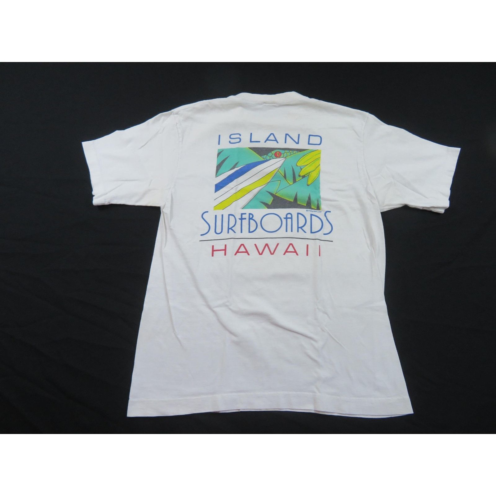 Other Crazy Shirts Hawaii Islands Surfboards White T-shirt M 1990s Size US M / EU 48-50 / 2 - 1 Thumbnail