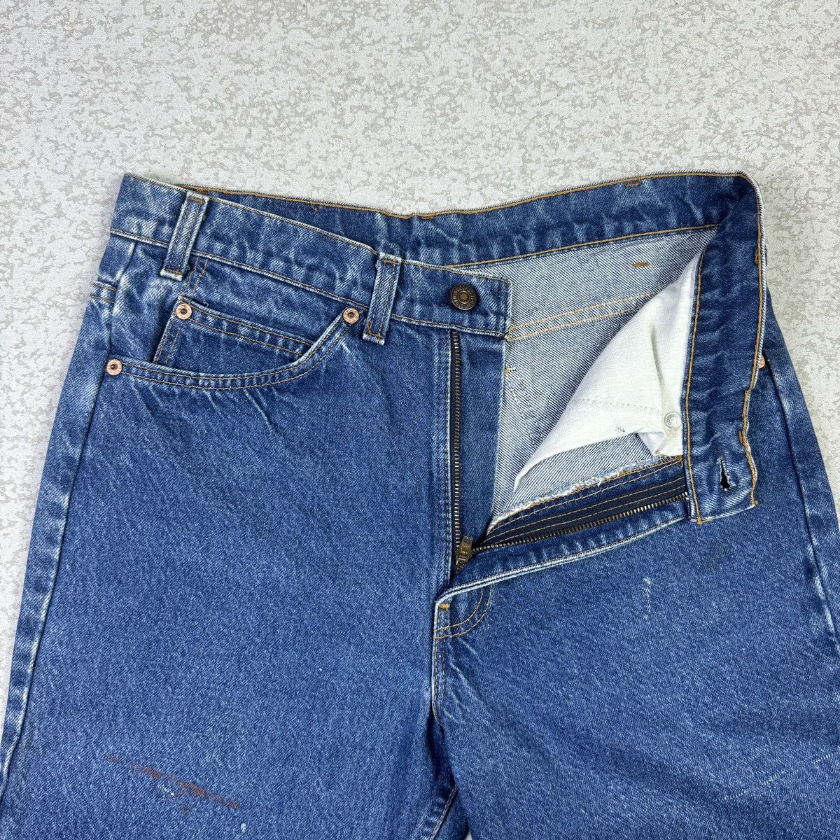 If Six Was Nine Vintage 80s Levis 517 Orange Tab Flared Denim Pant Size US 30 / EU 46 - 10 Thumbnail
