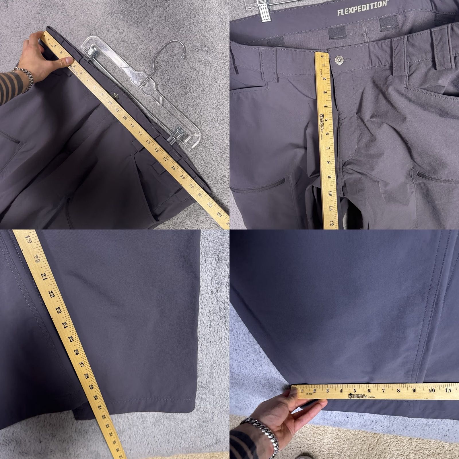 Vintage Duluth Trading Pants Mens 42x32 Flexpedition Cargo Nylon Stretch Relaxed 75291 Pants Mens 42x32 Grey Nylon Cargo Stretch Relaxed Size US 42 / EU 58 - 8 Thumbnail