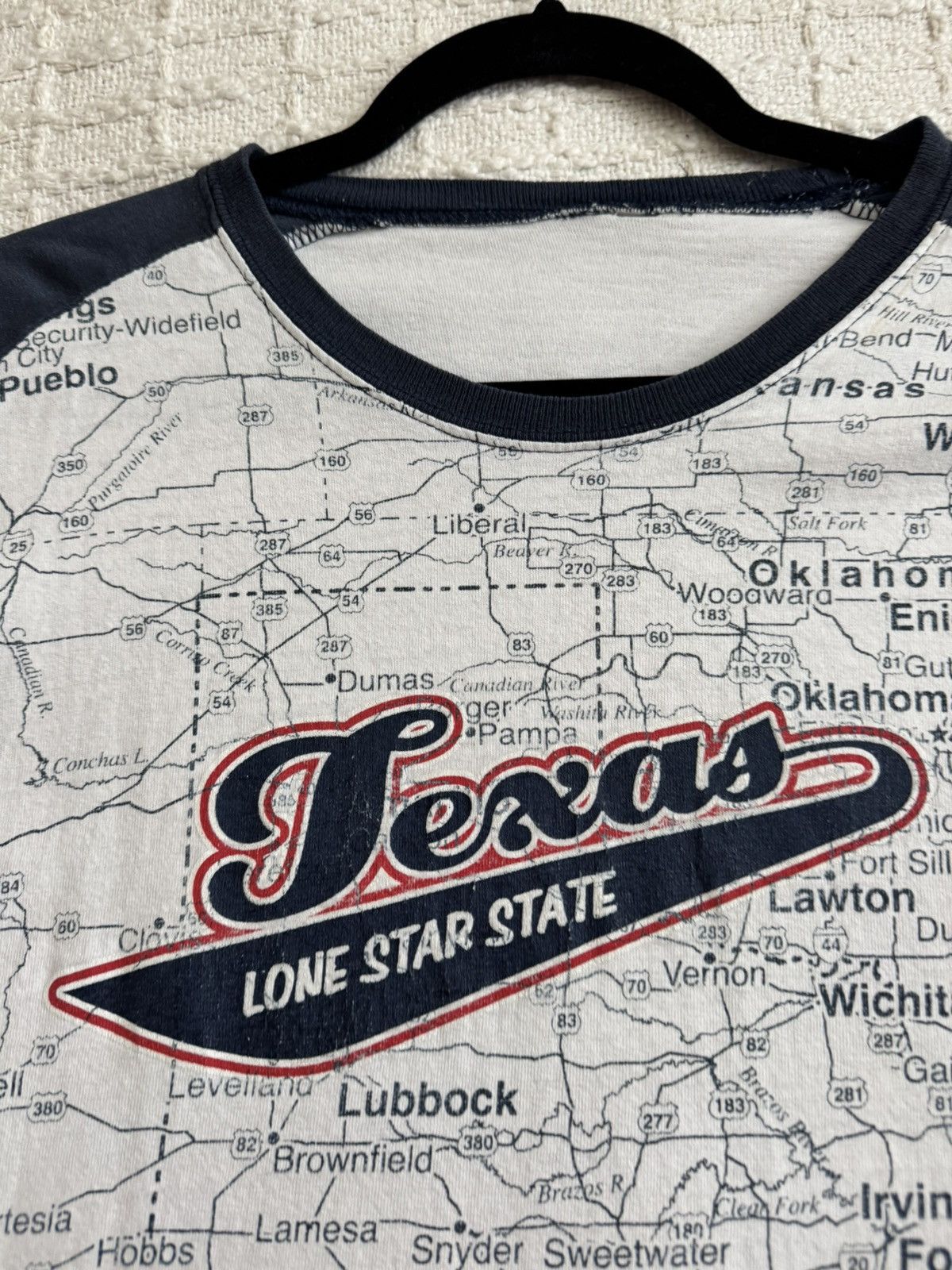 Vintage Map of Texas Tee Shirt Size US L / EU 52-54 / 3 - 1 Thumbnail
