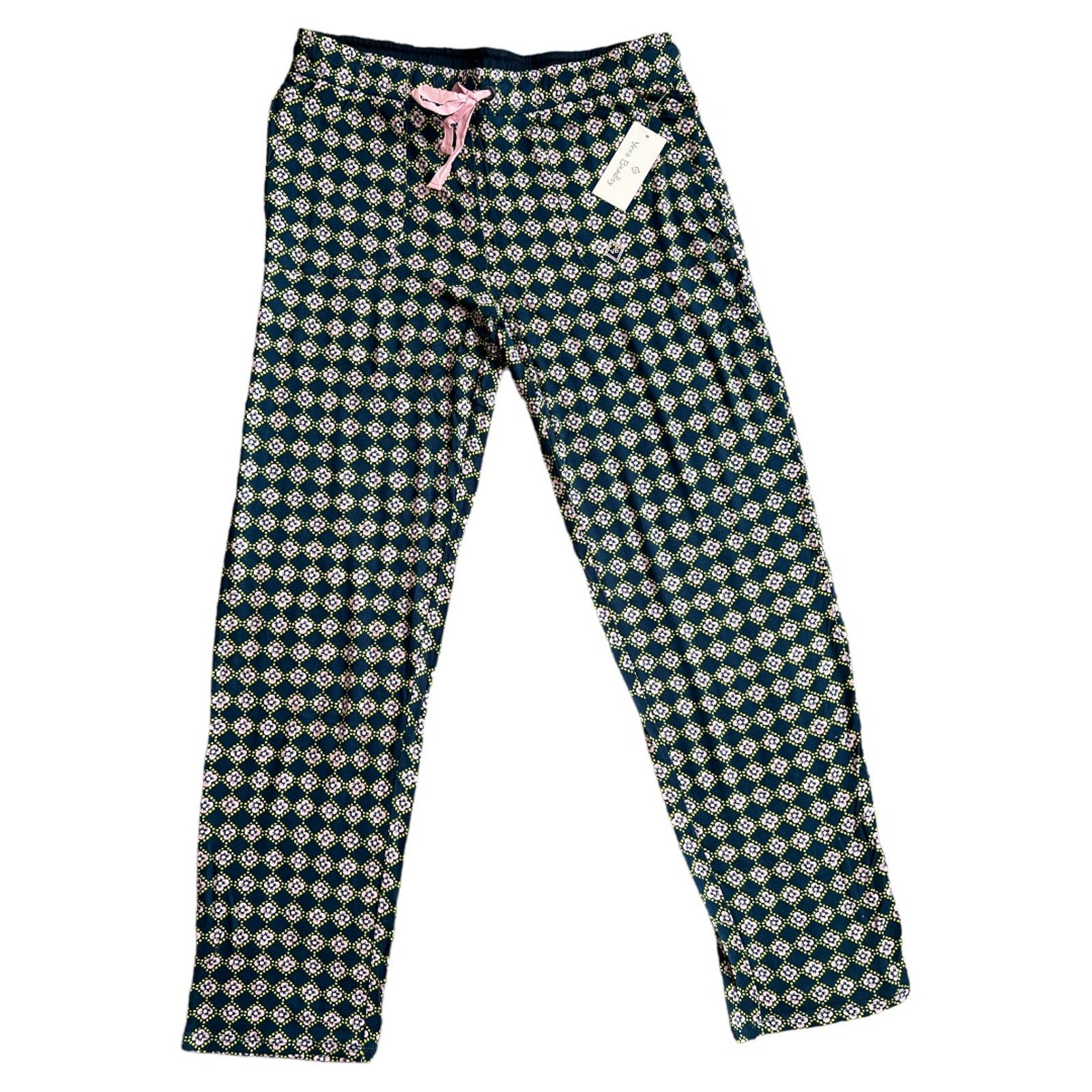 Vera Bradley VERA BRADLEY Blue Kaleidoscope Medallions Print Pants, Large Size 32" / US 10 / IT 46 - 1 Thumbnail