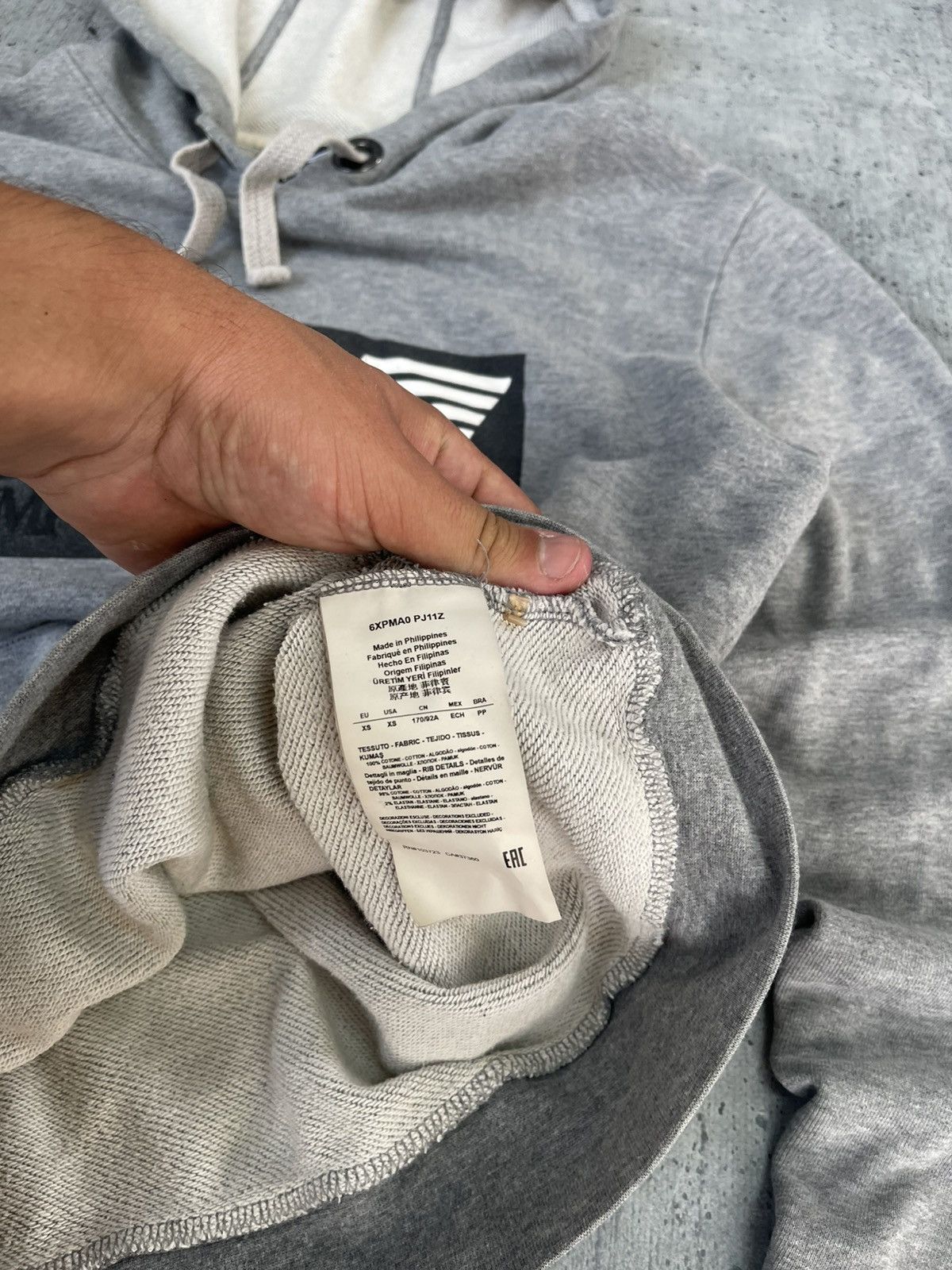 Emporio Armani Vintage Giorgio Armani hoodie Armani Jeans big logo Size US S / EU 44-46 / 1 - 6 Thumbnail