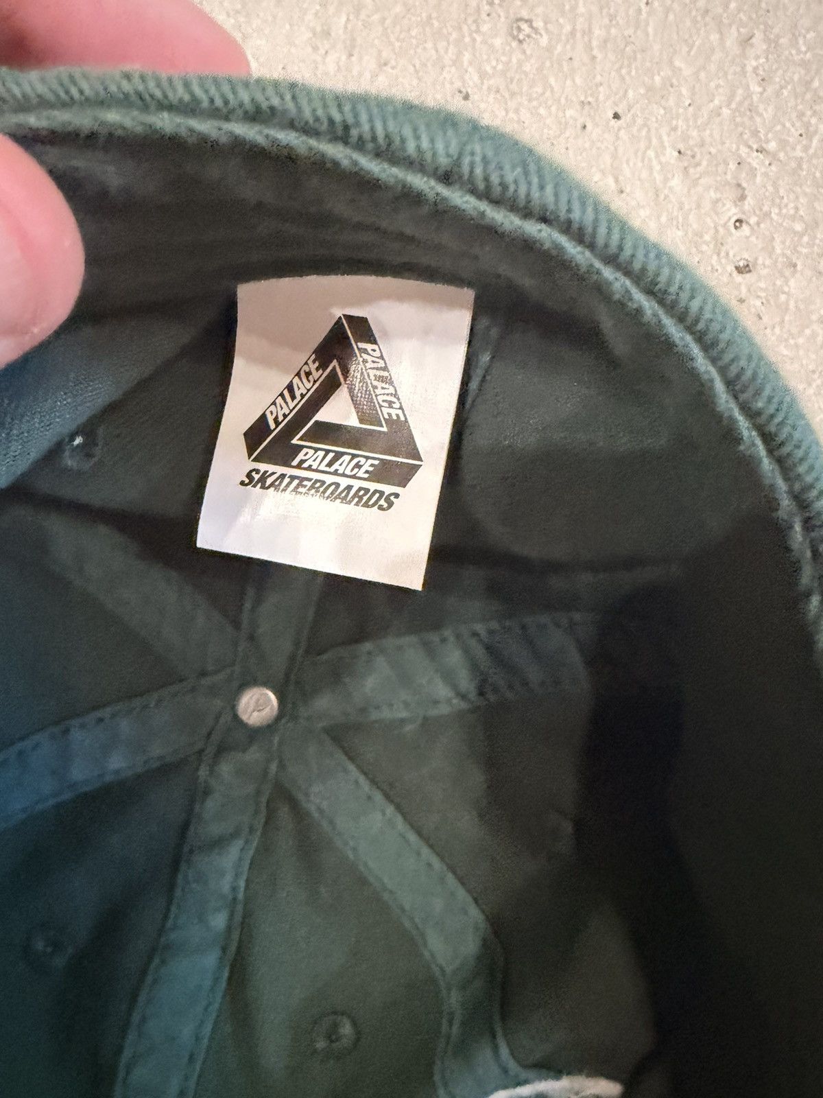 Palace Palace Washed Twill P 6-Panel Hat Dark Forest Green 🍃 Size ONE SIZE - 7 Thumbnail