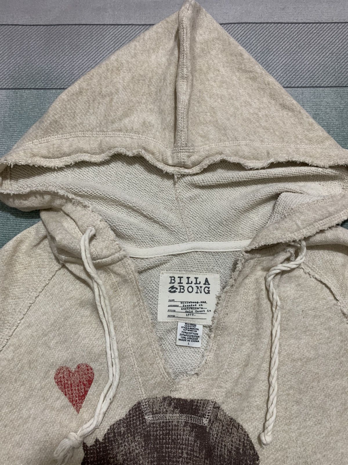 Billabong BILLABONG Women's Graphic Sweater Hoodie California Love L Size L / US 10 / IT 46 - 6 Thumbnail