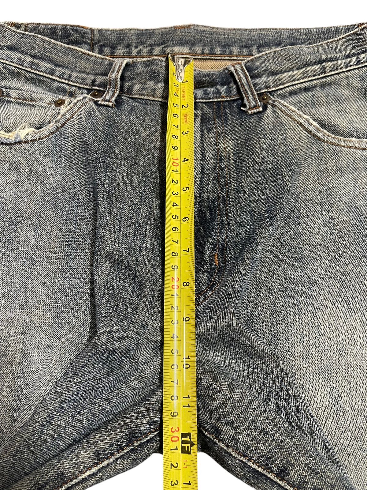 JNCO Vintage Japanese Brand Blue Washed Distressed Baggy Jeans Size US 31 - 15 Thumbnail