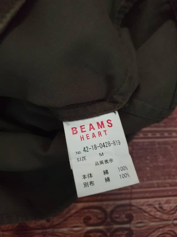Beams Plus 💥Beams Heart green military jacket Size US M / EU 48-50 / 2 - 4 Thumbnail