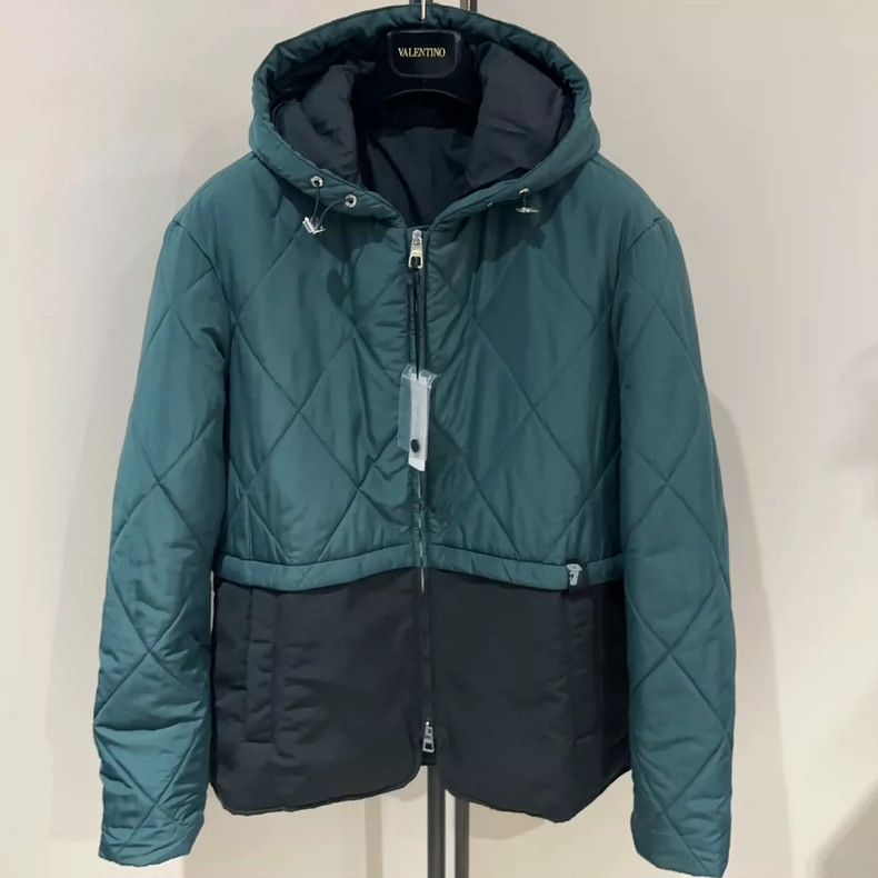 Versace Versace Men's cotton jacket two-color stitching design Size US XL / EU 56 / 4 - 1 Thumbnail