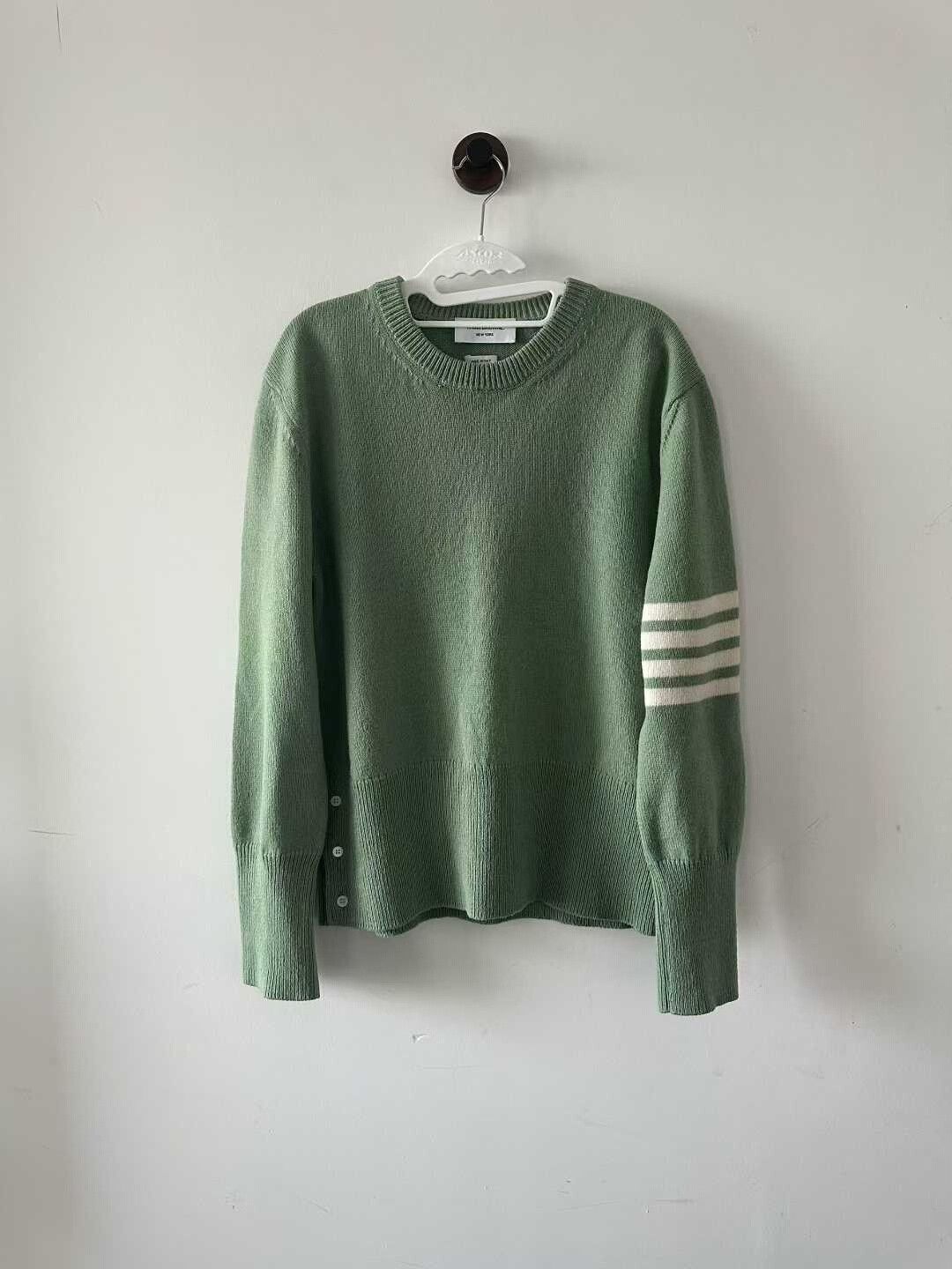 Thom Browne thom browne green wool sweater Size US L / EU 52-54 / 3 - 1 Thumbnail