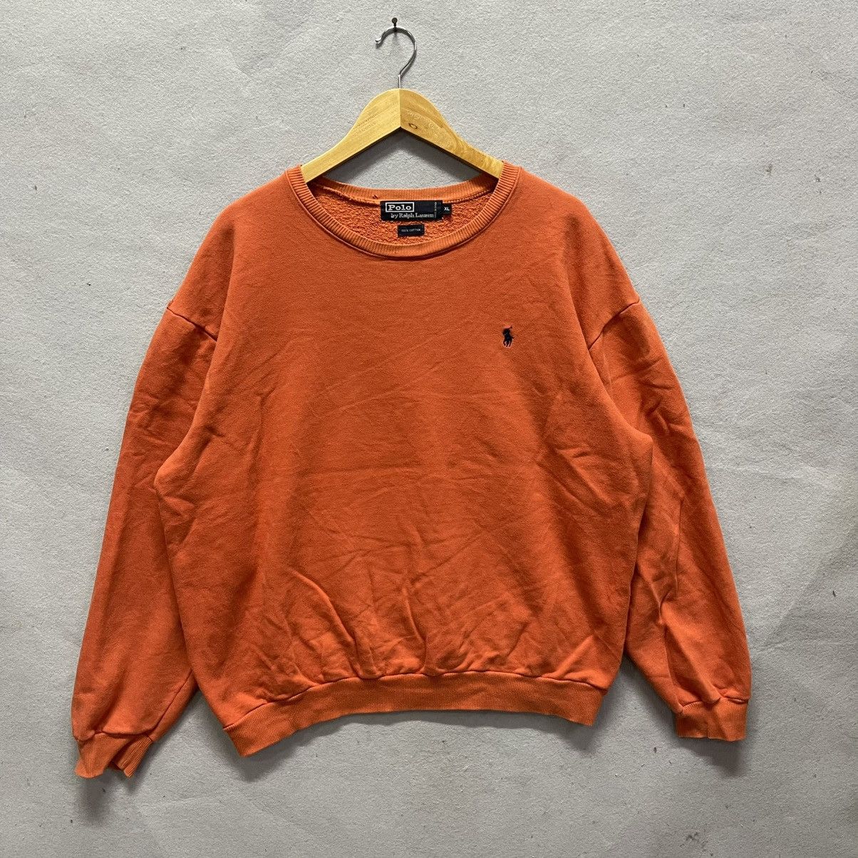 Polo Ralph Lauren Vintage Polo by Ralph Lauren Orange Crewneck Sweatshirt – XL Size US XL / EU 56 / 4 - 1 Thumbnail