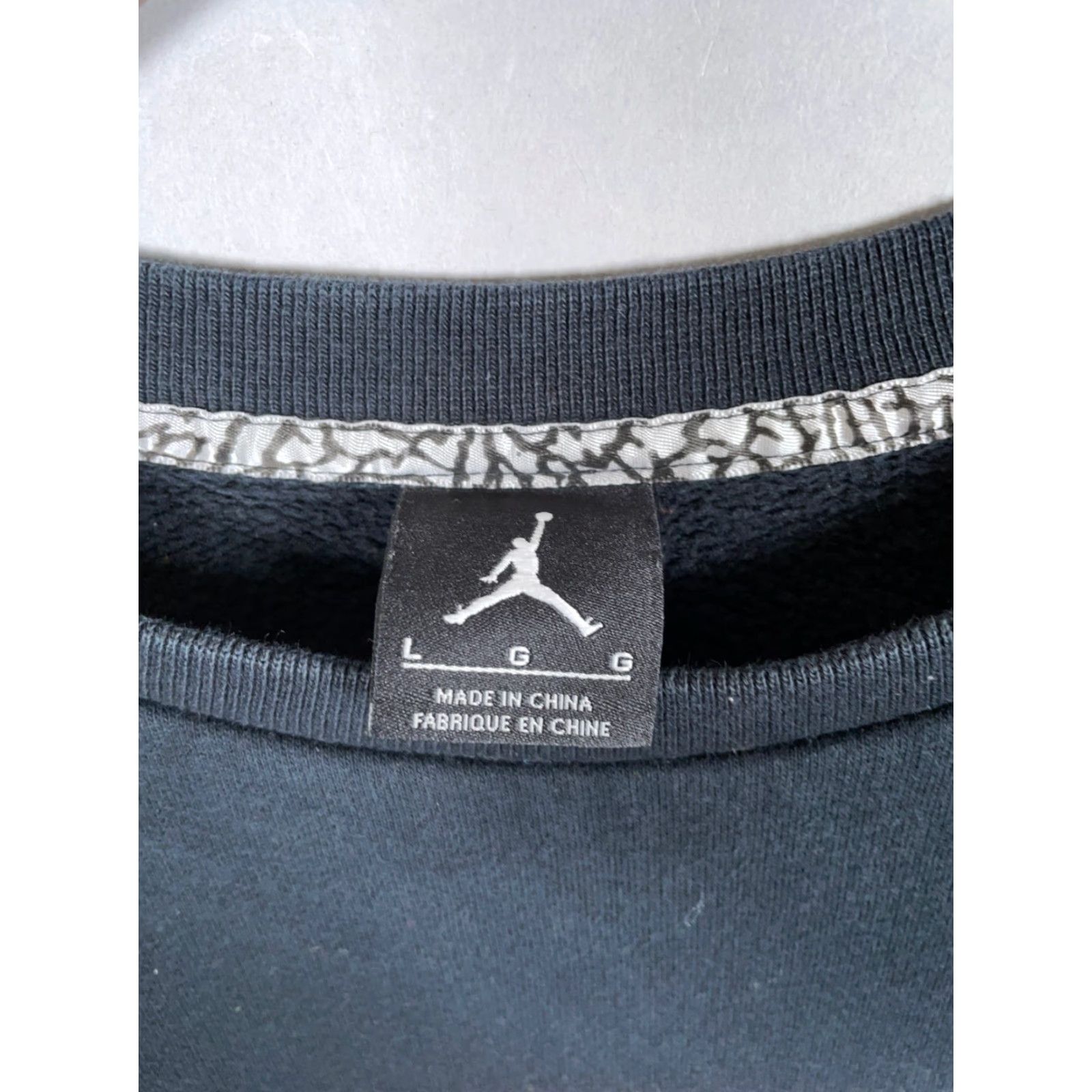 Jordan Brand Jordan Jumpman Crewneck Sweatshirt Adult Large Black Red Nike 634491-010 Size US L / EU 52-54 / 3 - 3 Thumbnail