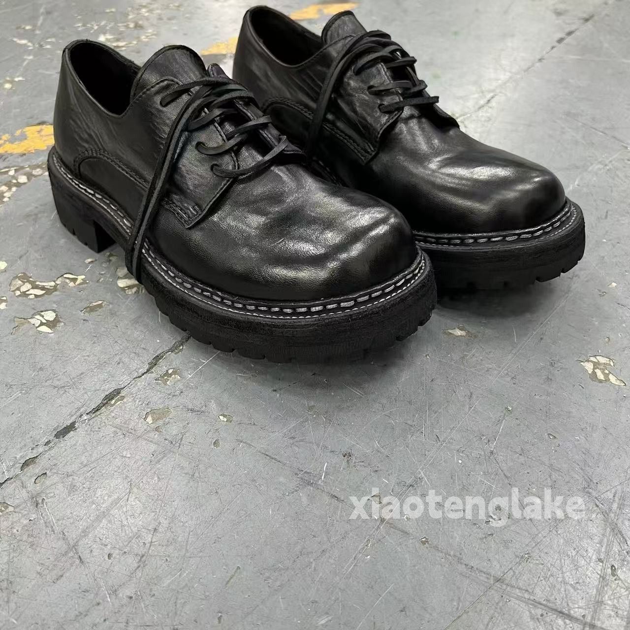 Vintage Utility derby retro y2k punk grunge biker rocker shoes Size US 10 / EU 43 - 4 Thumbnail