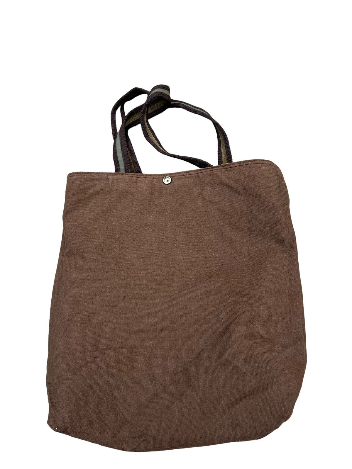 MasterPiece VTG Masterpiece Japan Fade Stains Canvas Leather Tote Bag Size ONE SIZE - 22 Thumbnail