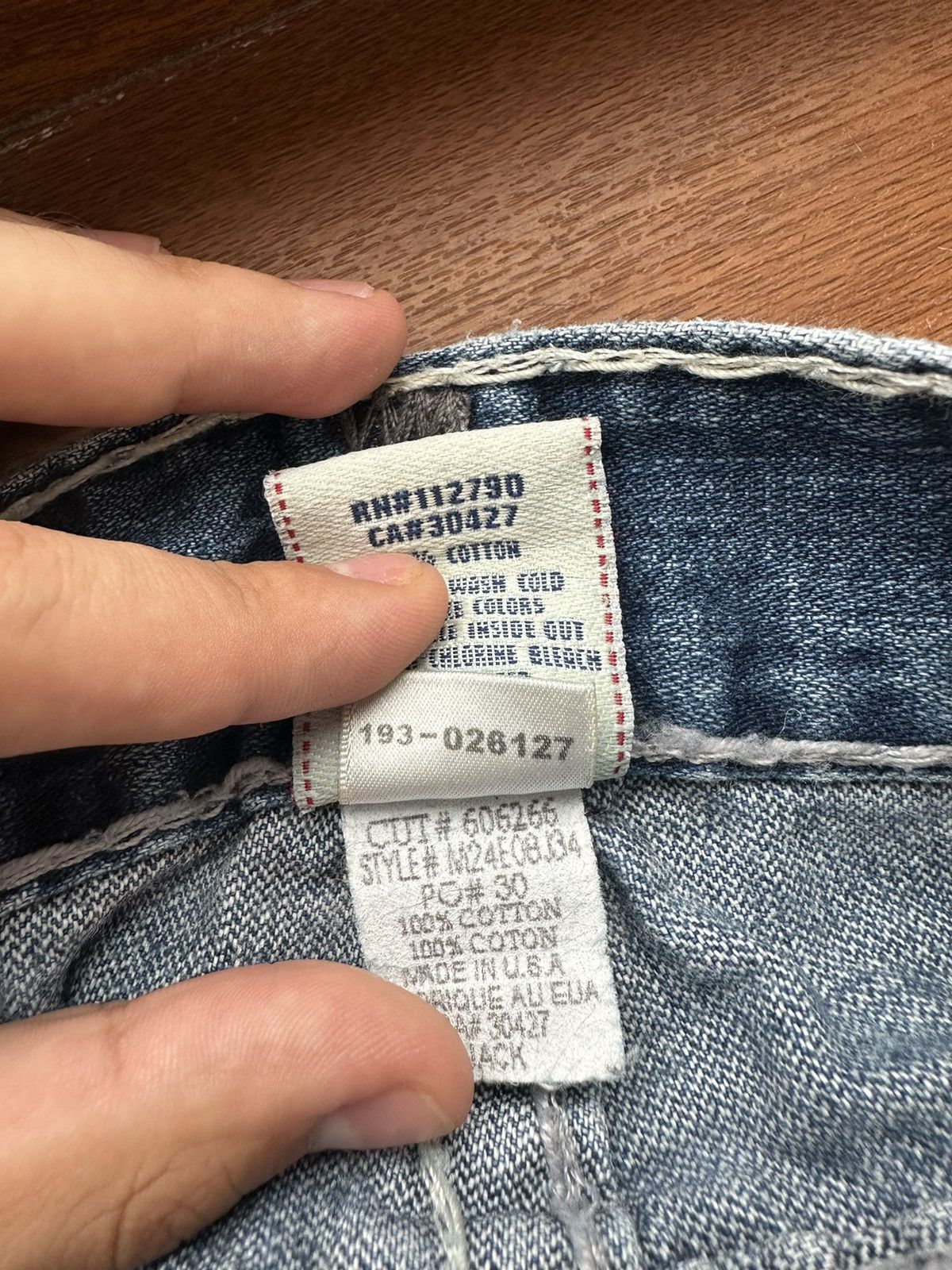 True Religion 🇺🇸Vintage True Religion Faded Denim jeans Made in Usa Size US 34 / EU 50 - 22 Thumbnail