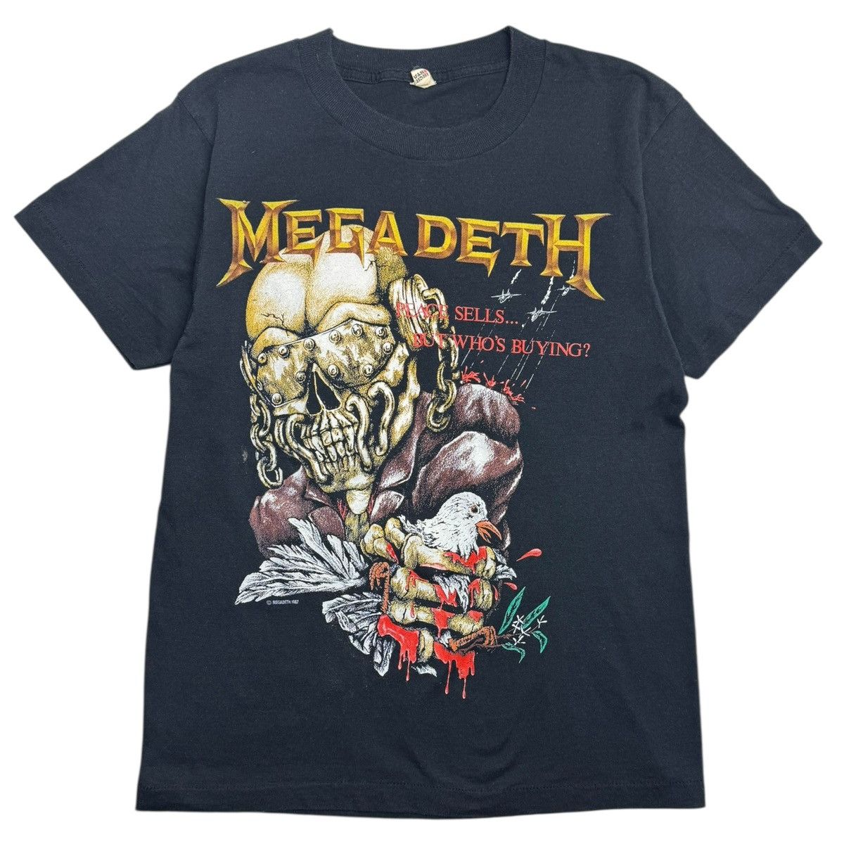 Band Tees 1987 Megadeth Peace Sells But Who’s Buying? Metal T-Shirt Size US M / EU 48-50 / 2 - 1 Thumbnail