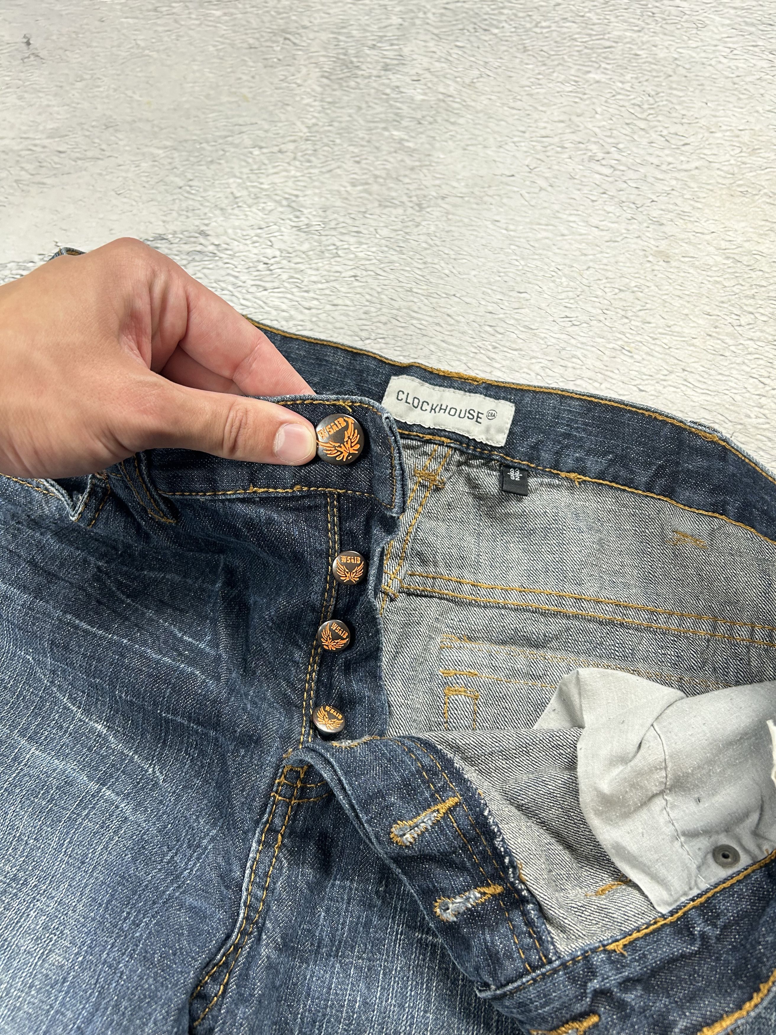 Japanese Brand Vintage Jeans Double Knee Drill True Religion Style Y2k Size US 33 - 8 Thumbnail