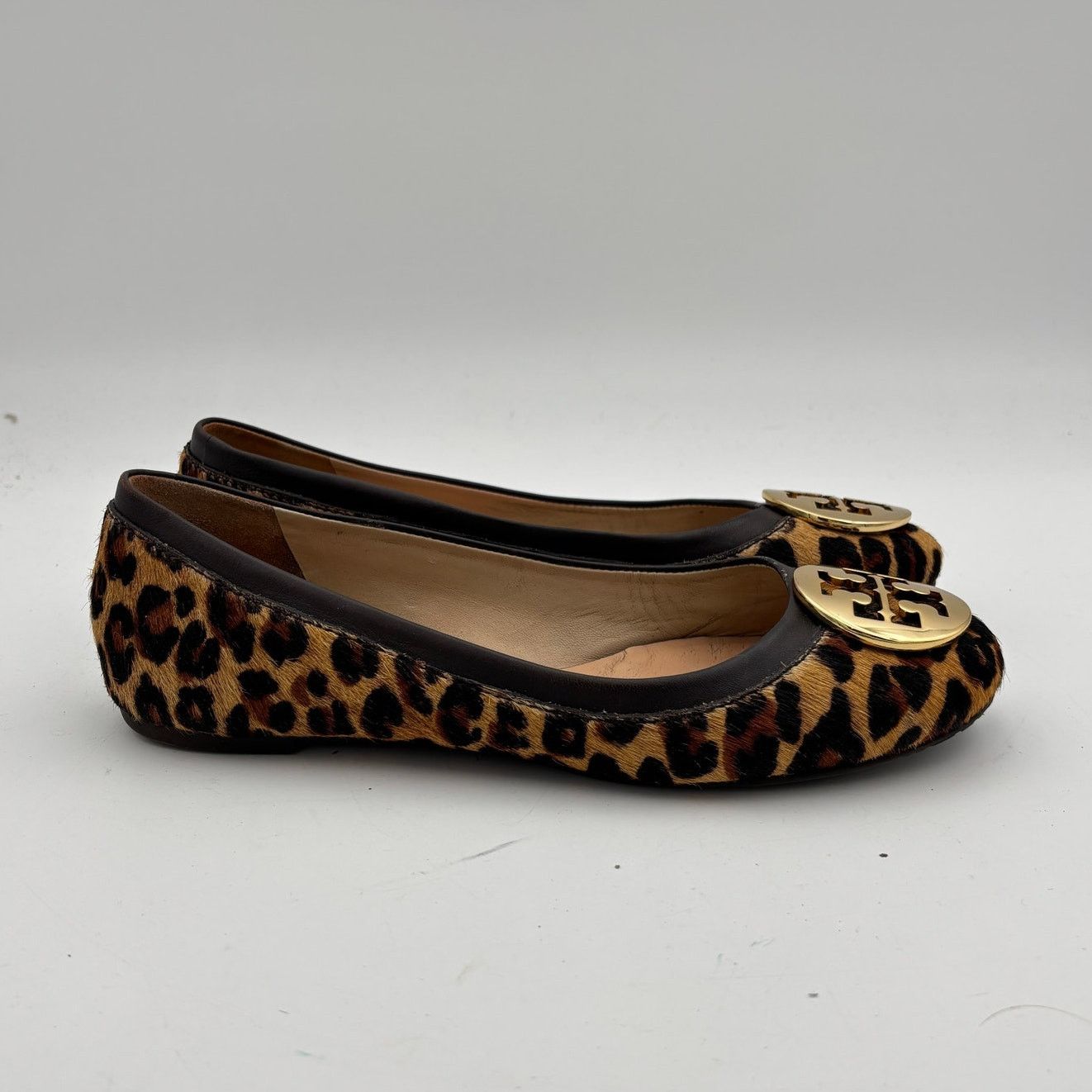 Tory Burch Tory Burch Leopard Print Calf Hair Ballet Flats Women's 8 Size US 8 / IT 38 - 3 Thumbnail