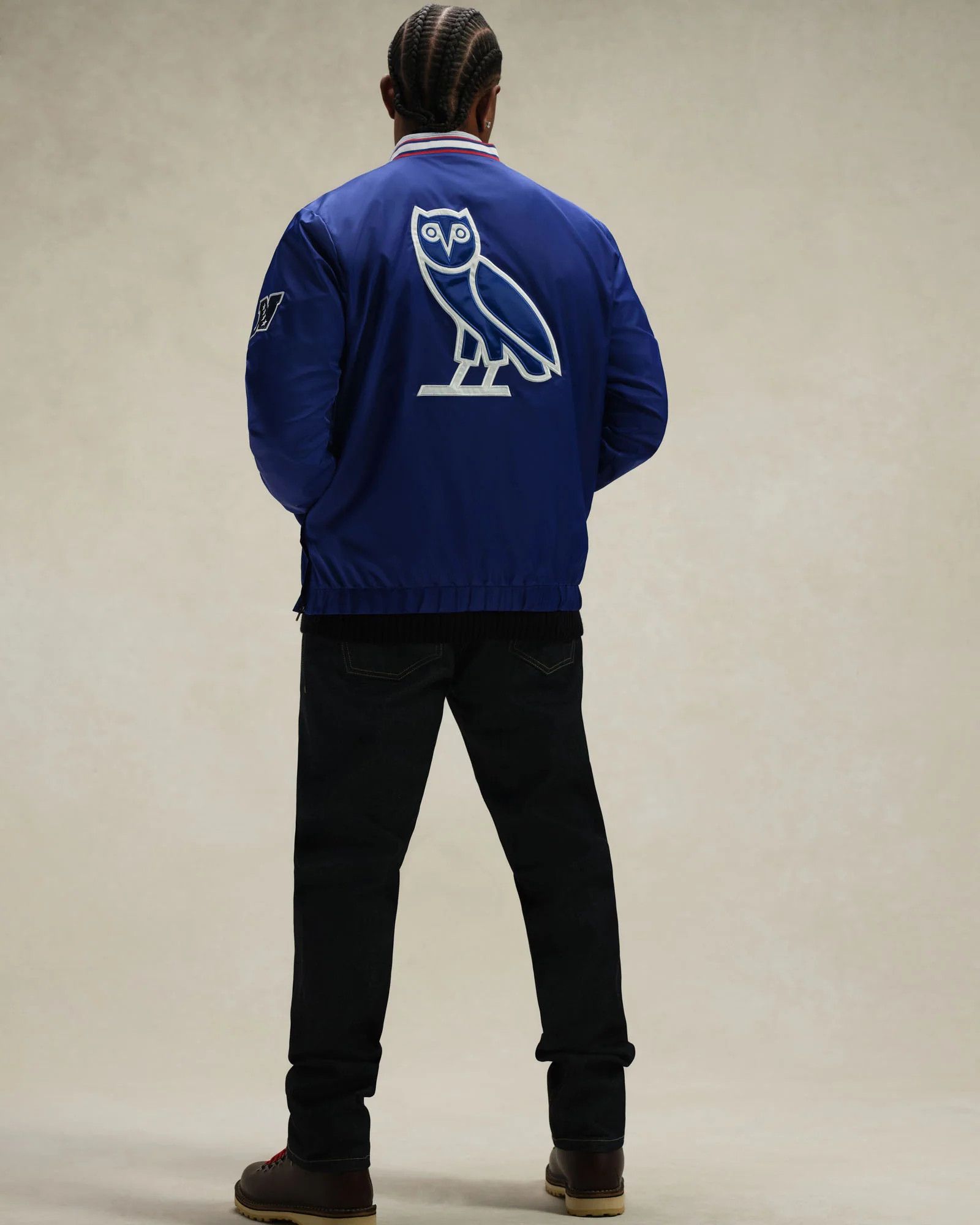 Drake OVO x NFL NEW YORK GIANTS STARTER TRAINER PULLOVER JACKET Size US XL / EU 56 / 4 - 9 Thumbnail