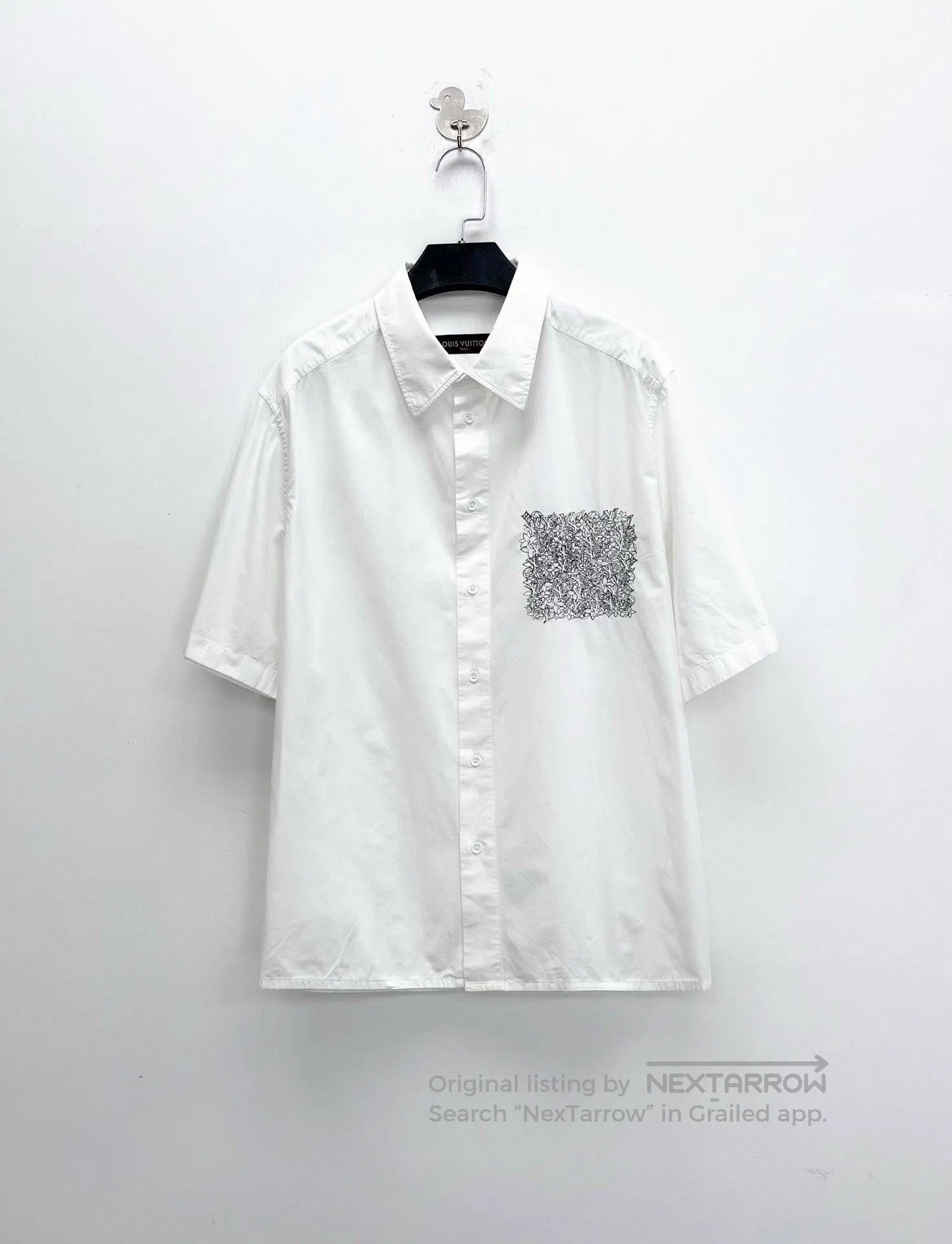 Louis Vuitton Louis Vuitton Embroidered Sketch Floral Shirt. Size US S / EU 44-46 / 1 - 1 Thumbnail