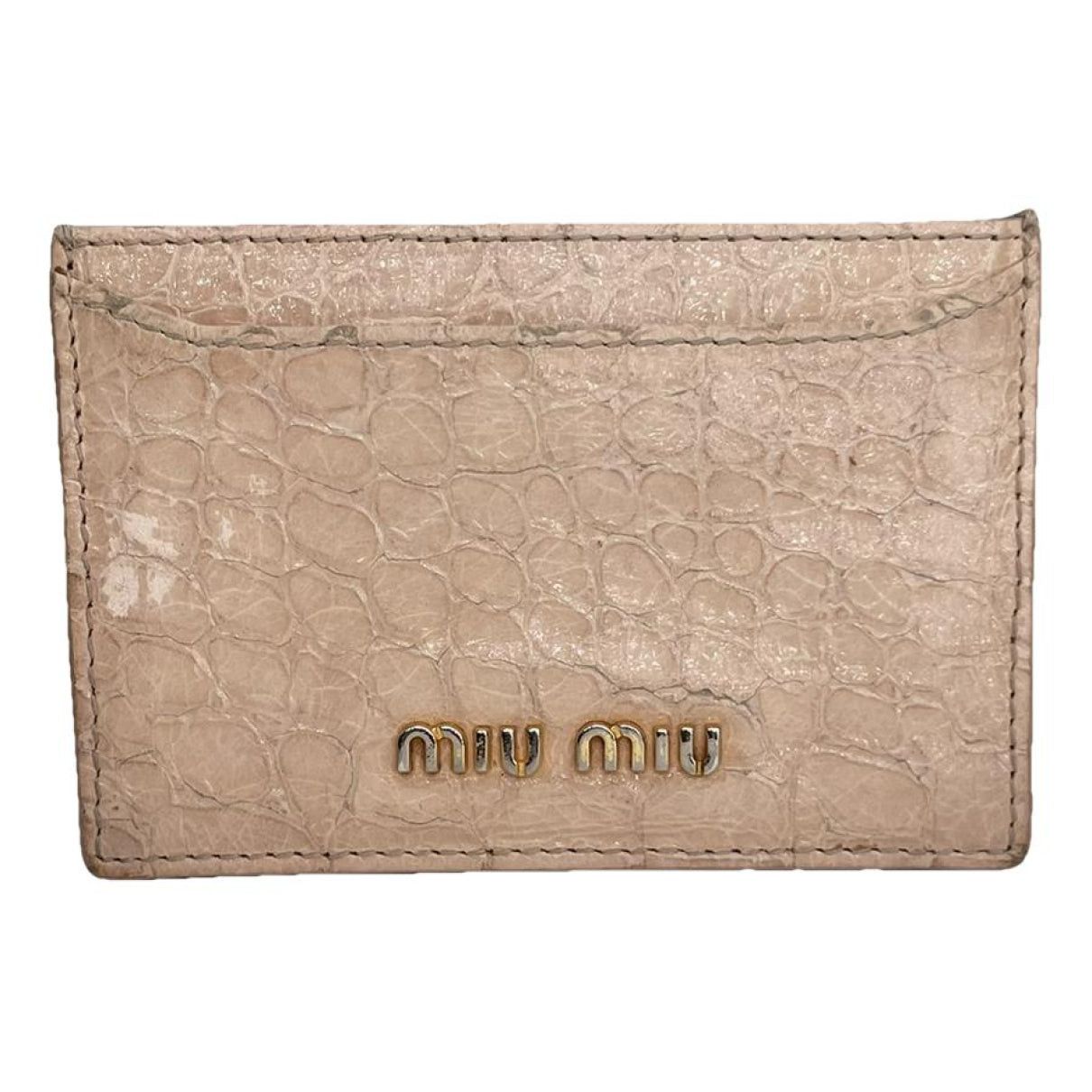 Miu Miu Beige Leather Purse Size ONE SIZE - 1 Thumbnail