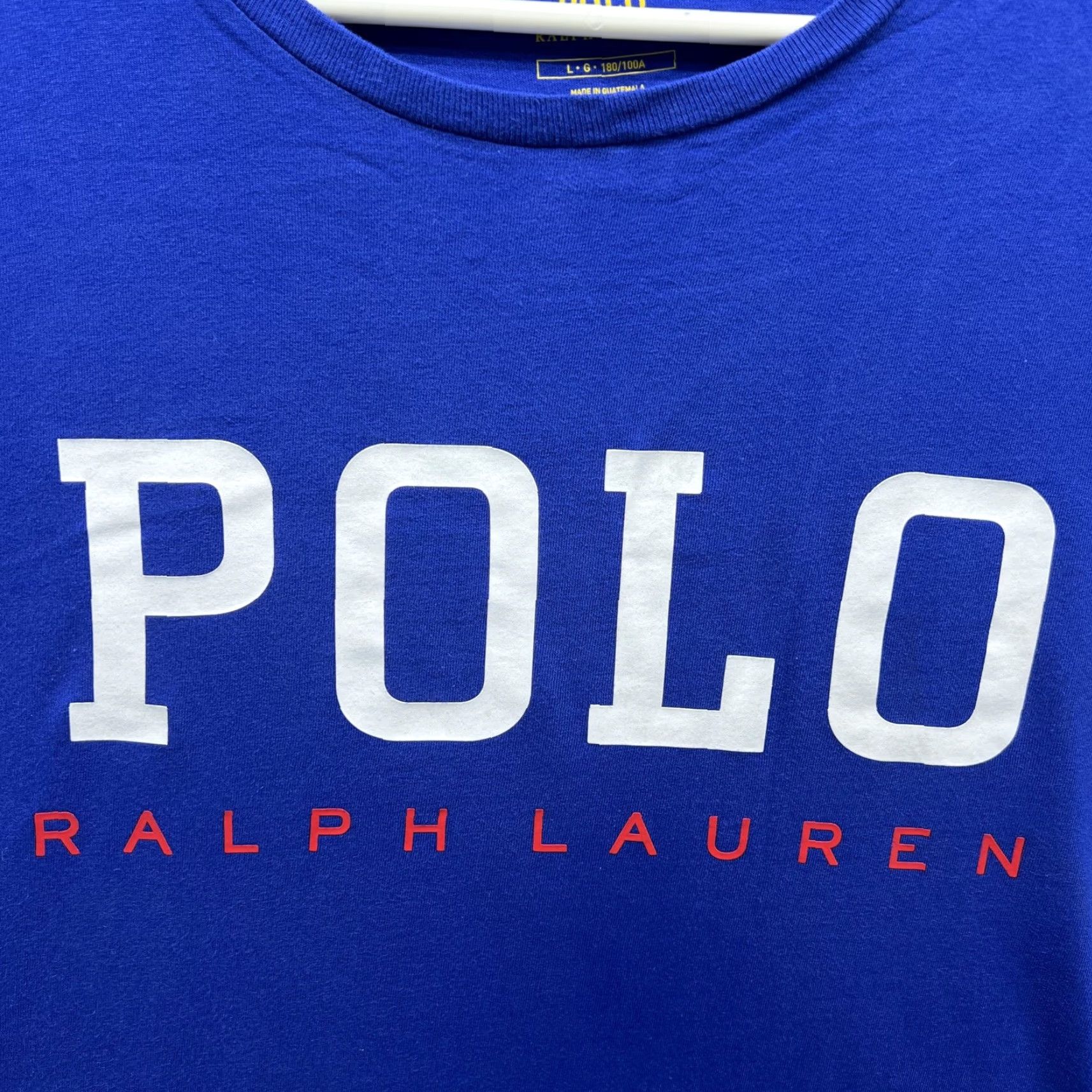 Polo Ralph Lauren Polo Ralph Lauren Shirt Mens Large Blue Polo Logo Graphic Tee Tagless Shirt Size US L / EU 52-54 / 3 - 6 Thumbnail