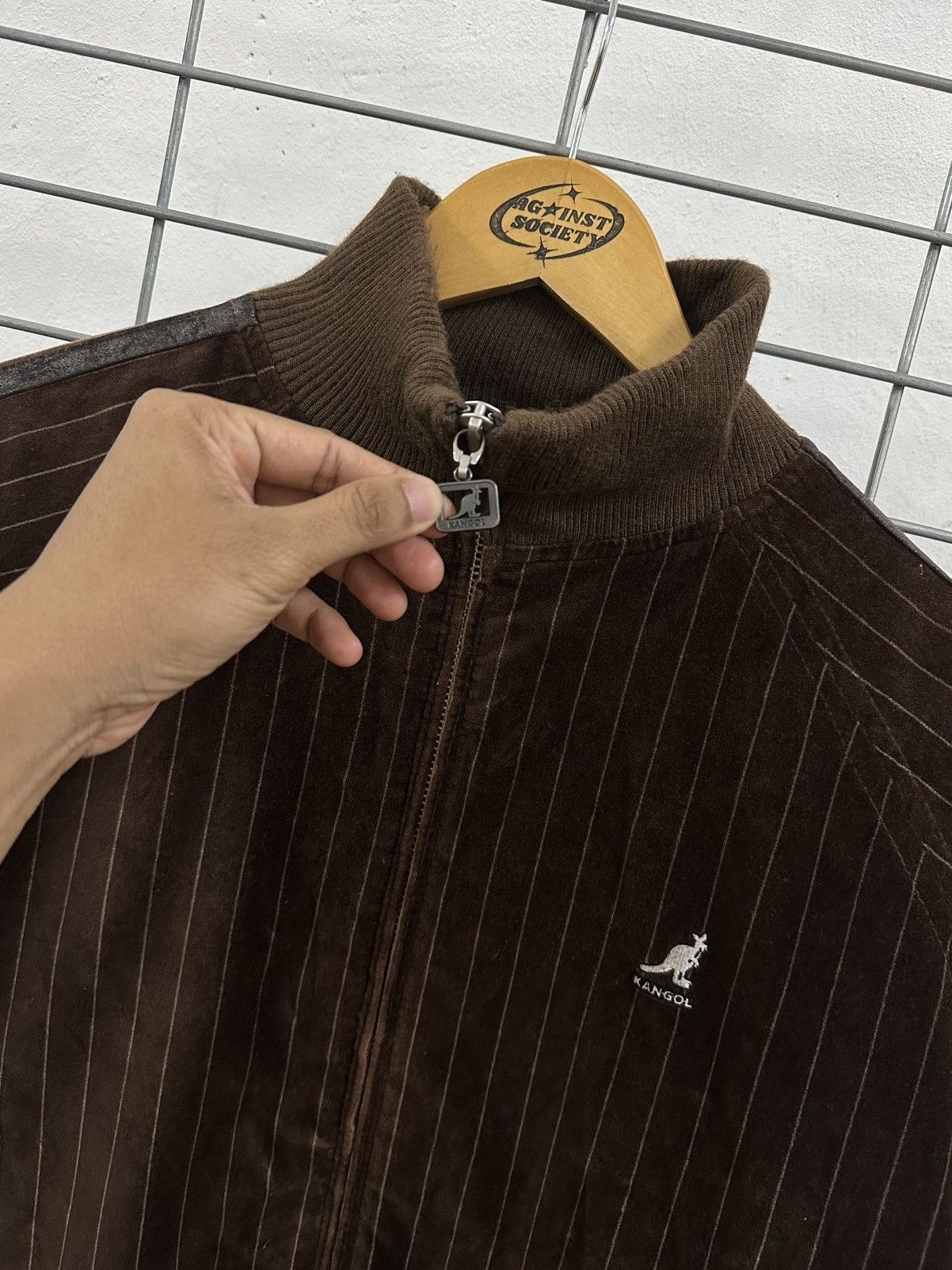 Beauty Beast × Kangol × Vintage Rare And Beautiful Kangol Velvet Zipper Jacket Y2K Style Size US M / EU 48-50 / 2 - 6 Thumbnail