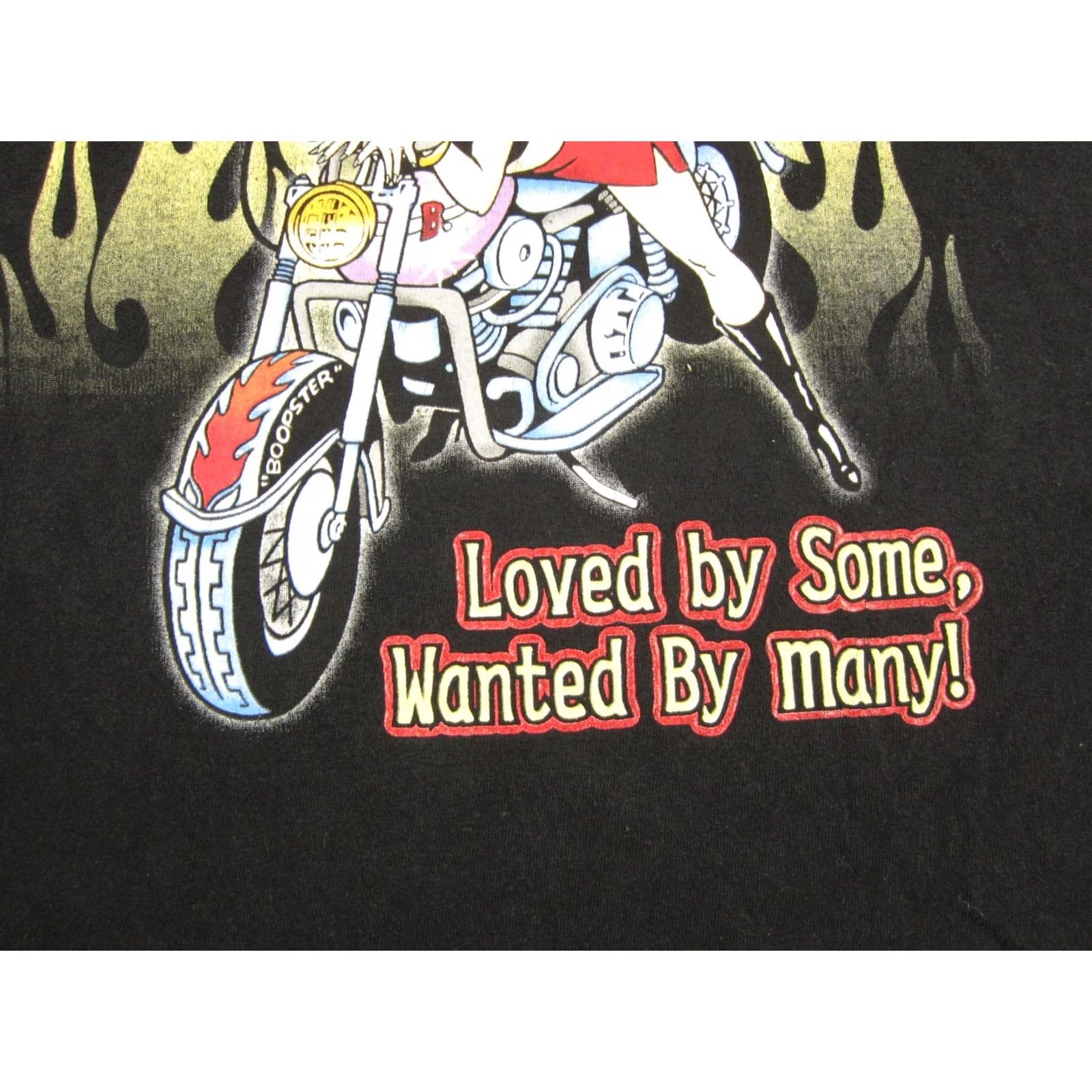 Vintage Vintage Betty Boop Shirt XL Black Motorcycle Biker 90s Mens T-Shirt Betty Boop, Motorcycle, Biker, 90s, XL, Black, Men Size US XL / EU 56 / 4 - 5 Thumbnail