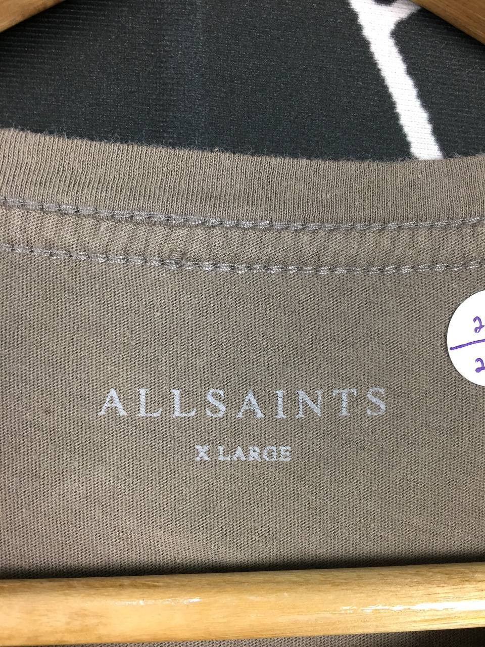 Allsaints × Designer ALLSAINTS Embroidered Logo Casual Designer Tee Size US XL / EU 56 / 4 - 8 Thumbnail