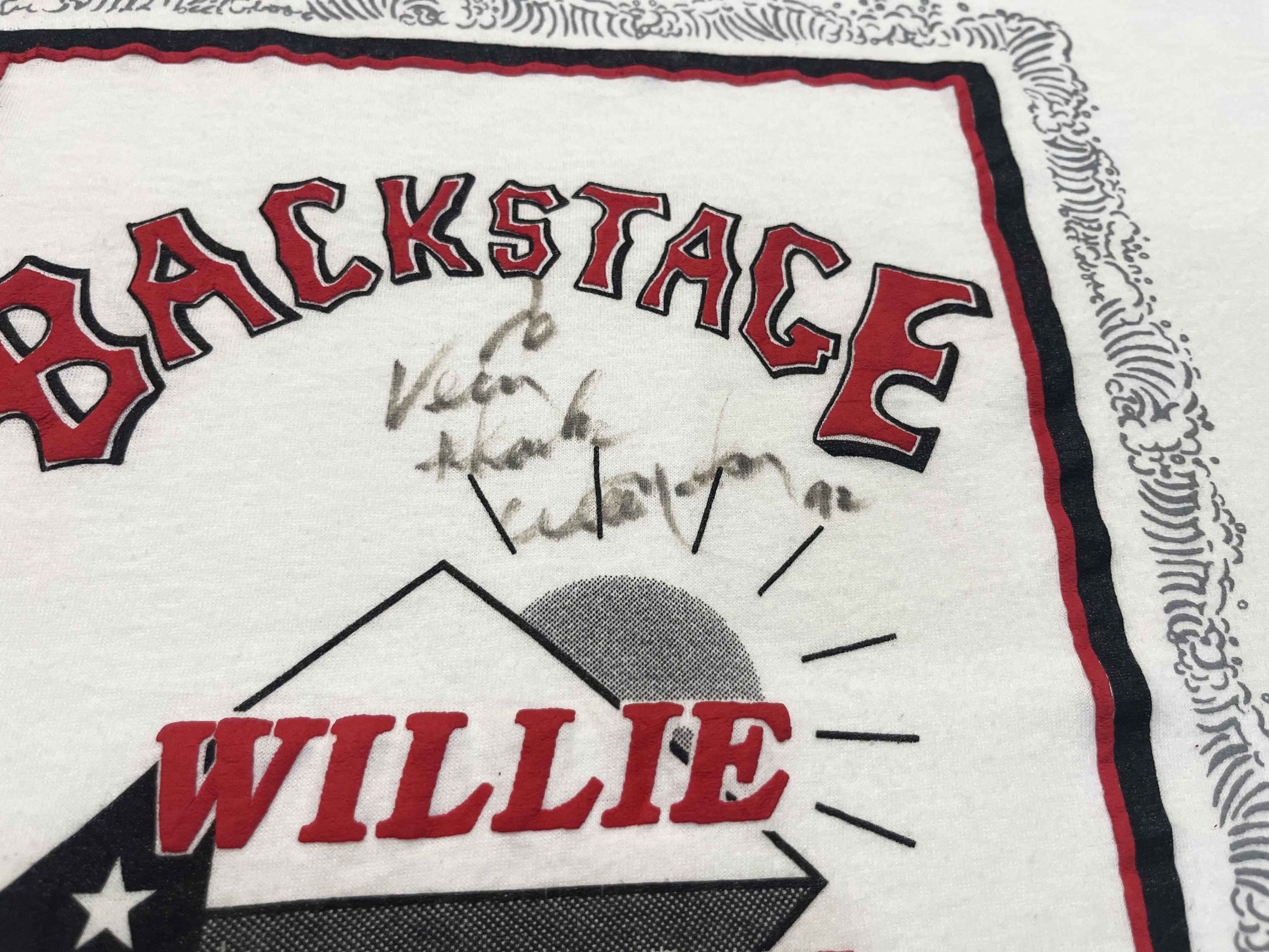 Vintage Vintage Willie Nelson Backstage Ozark Theater T-Shirt Size US L / EU 52-54 / 3 - 4 Thumbnail