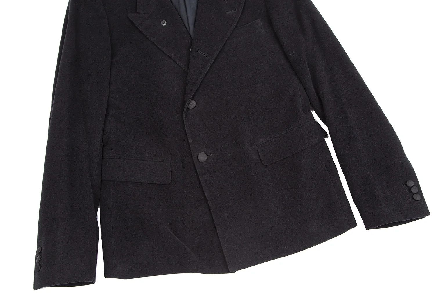 Dolce & Gabbana Cotton Peach Skin Peak Lapel Jacket in Black Size 50 Size US M / EU 48-50 / 2 - 8 Thumbnail