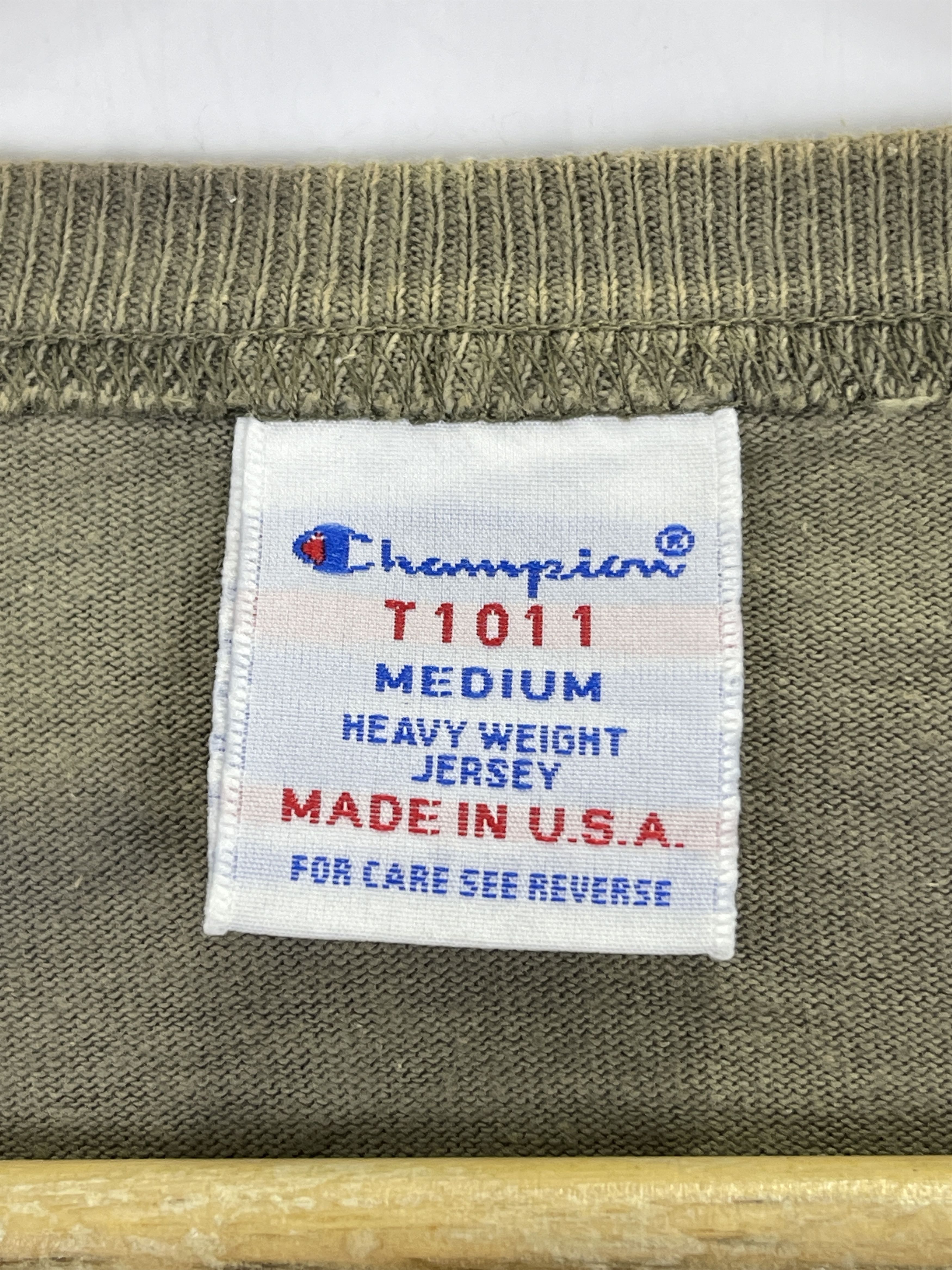 Champion Vintage 90s Champion Sun Faded Single Pocket Tee TA0429 Size US M / EU 48-50 / 2 - 5 Thumbnail