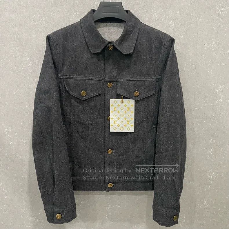 Louis Vuitton Louis Vuitton Dark print full print denim jacket Size US S / EU 44-46 / 1 - 1 Thumbnail