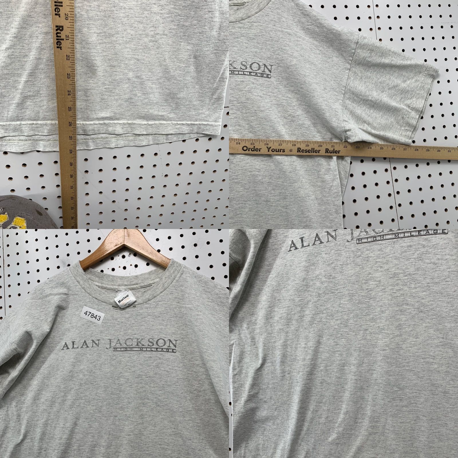 Vintage VINTAGE Alan Jackson High Mileage T Shirt Mens XL Gray Country Music Made USA Size US XL / EU 56 / 4 - 9 Thumbnail