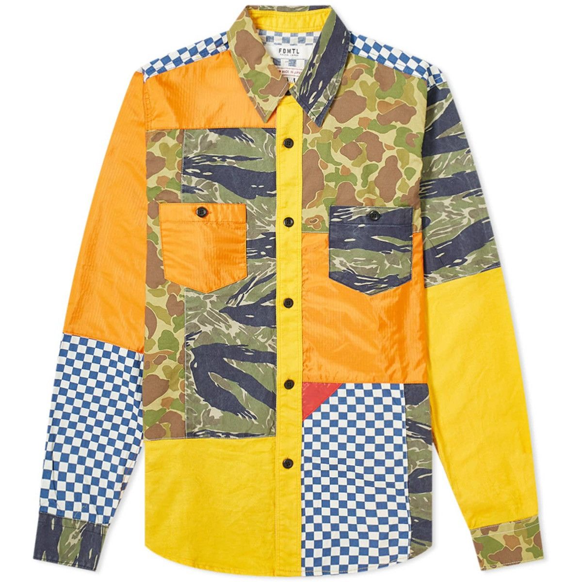 FDMTL FDMTL Boro Patchwork Rinse Shirt Size US L / EU 52-54 / 3 - 2 Thumbnail