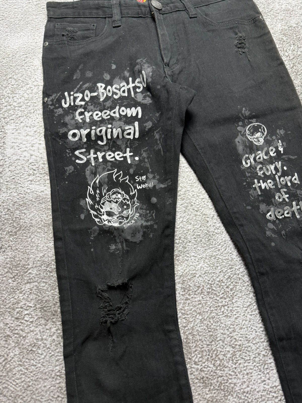 Hysteric Glamour Skinny jeans black denim jizo-botatsu Size US 30 / EU 46 - 6 Thumbnail