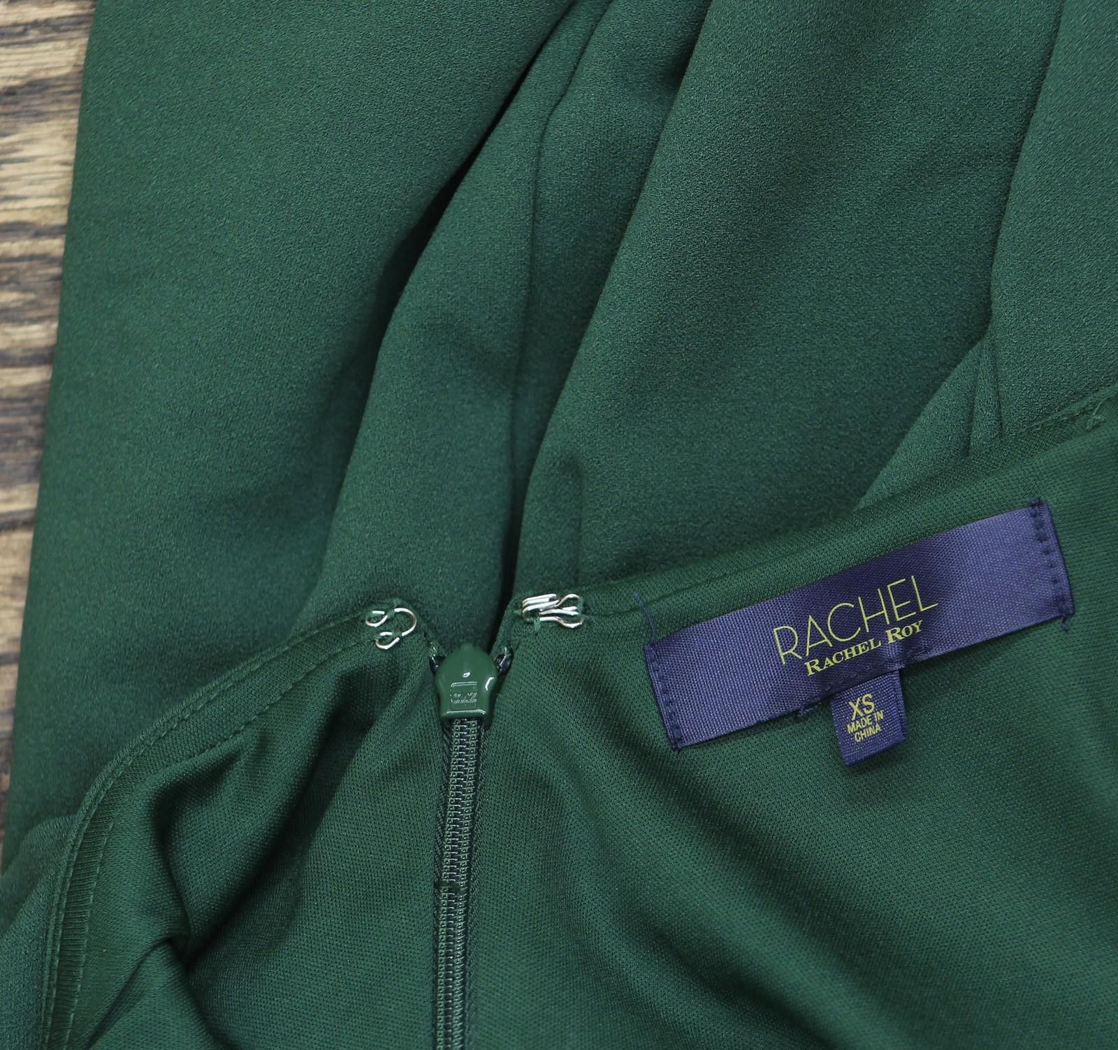 Other Rachel By Rachel Roy The Shoulder Ruffle Jumpsuit Green Xs Size 26" / US 2 / IT 38 - 4 Thumbnail