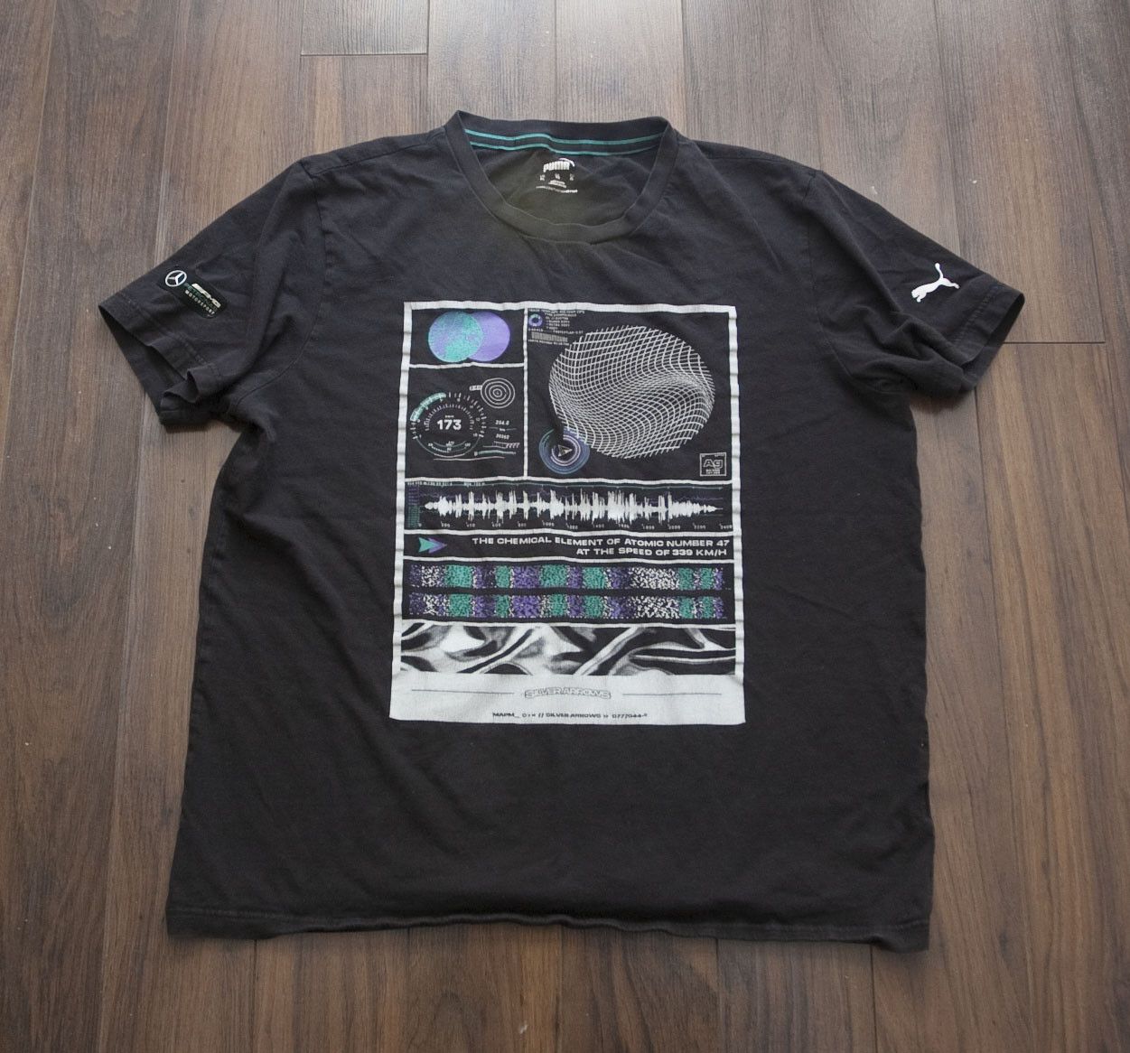 Puma Puma AMG Petronas Motorsport Mercedes T Shirt Size XL Black Size US XL / EU 56 / 4 - 1 Thumbnail