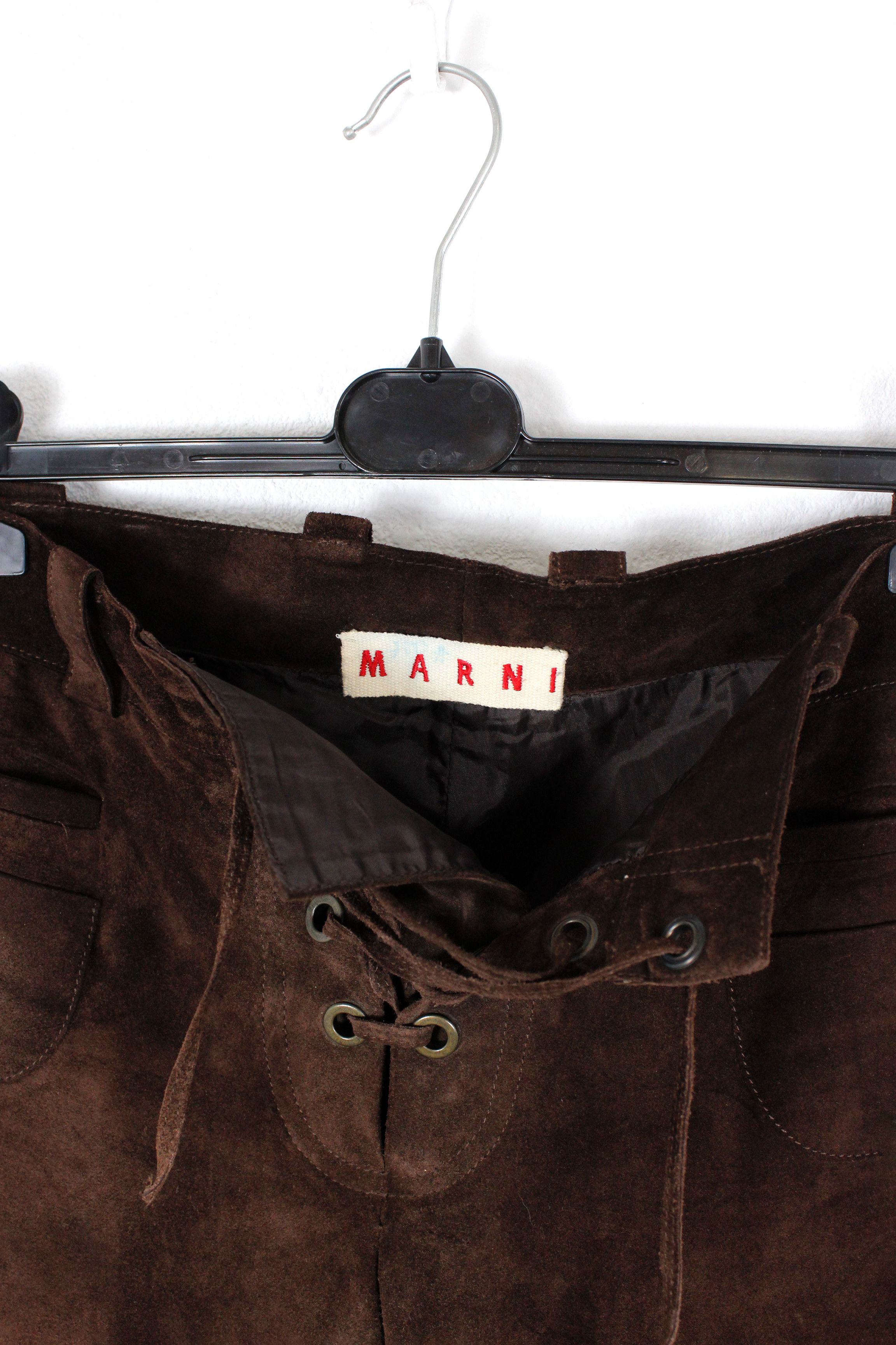 Leather × Marni Marni Cowgirl Western Leather Pants 44 Size 30" / US 8 / IT 44 - 12 Thumbnail