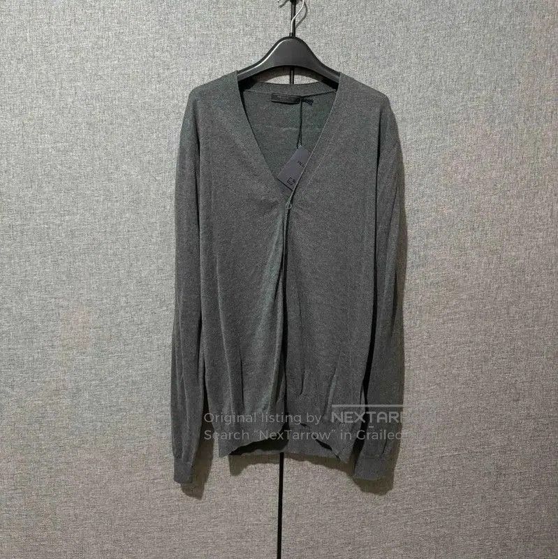 Prada Prada Men's Grey Wool Cardigan. Size US M / EU 48-50 / 2 - 1 Thumbnail