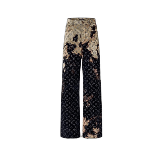 Louis Vuitton Louis Vuitton Louis Vuitton Fire Pattern Denim Pants-2506 Size US 28 / EU 44 - 1 Thumbnail