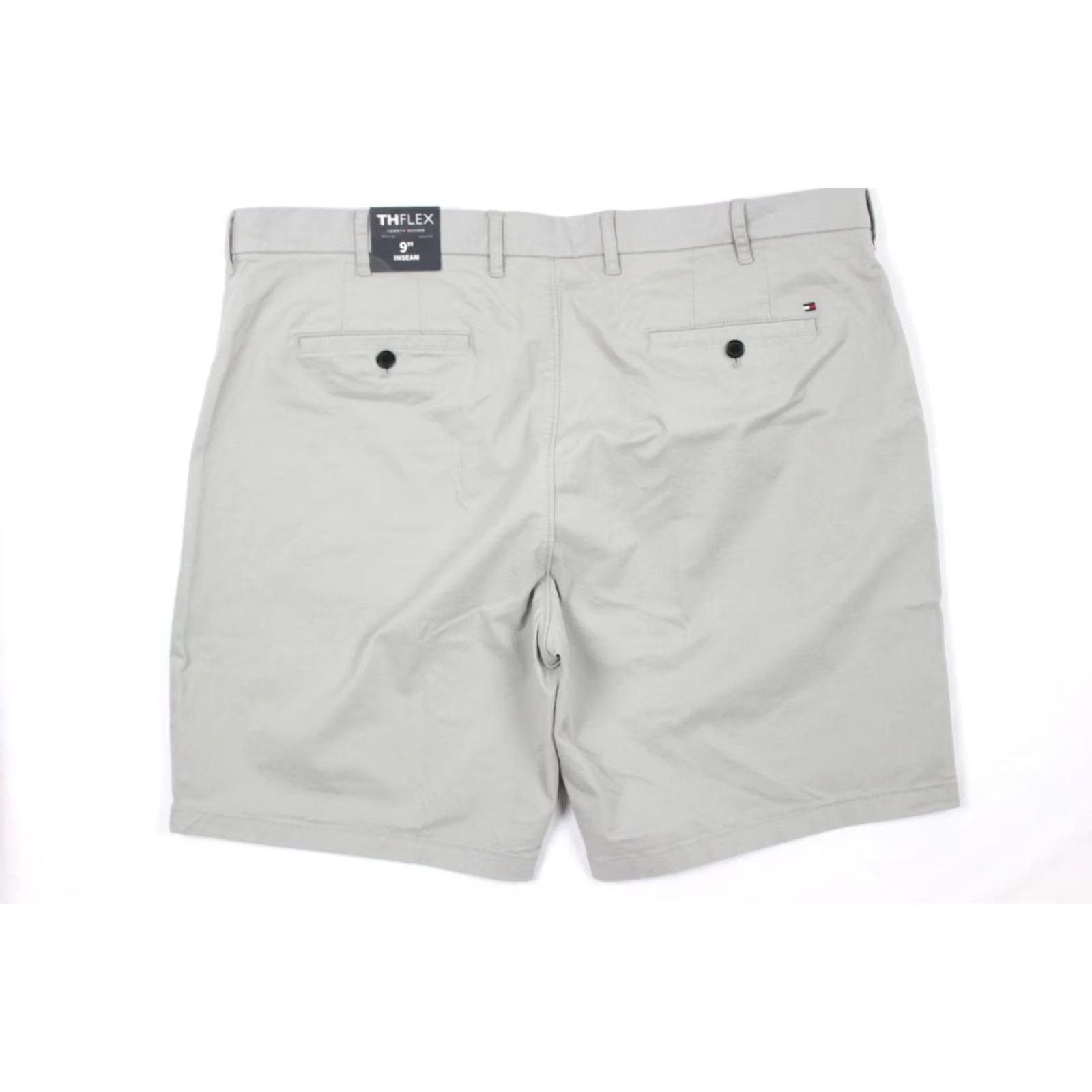 Tommy Hilfiger Tommy Hilfiger Men's Classic 9" Chino Shorts Size 40 Gray Flex Stretch Core Gray Size US 40 / EU 56 - 2 Thumbnail