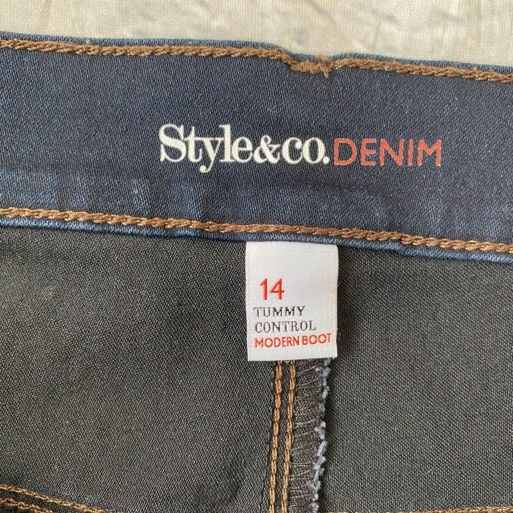 Other Style & Co women 14 cotton blend tummy control modern boot c Size 36" / US 14 / IT 50 - 4 Thumbnail