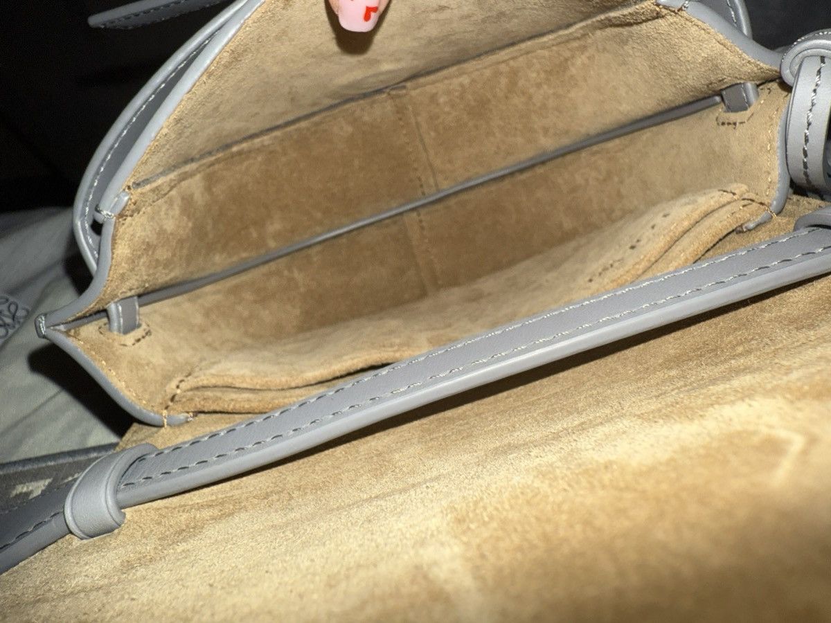 Loewe Loewe Gate Dual Mini Bag in Pearl Grey Size ONE SIZE - 6 Thumbnail
