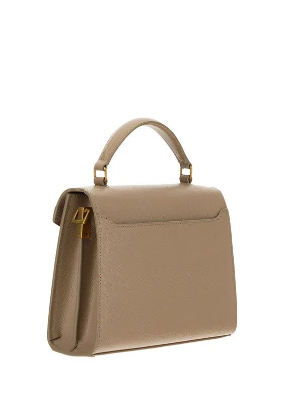 Saint Laurent Paris o1tp1o0125 Size: OS/Mini Cassandra Top Handle in Dark Beige Size ONE SIZE - 3 Thumbnail