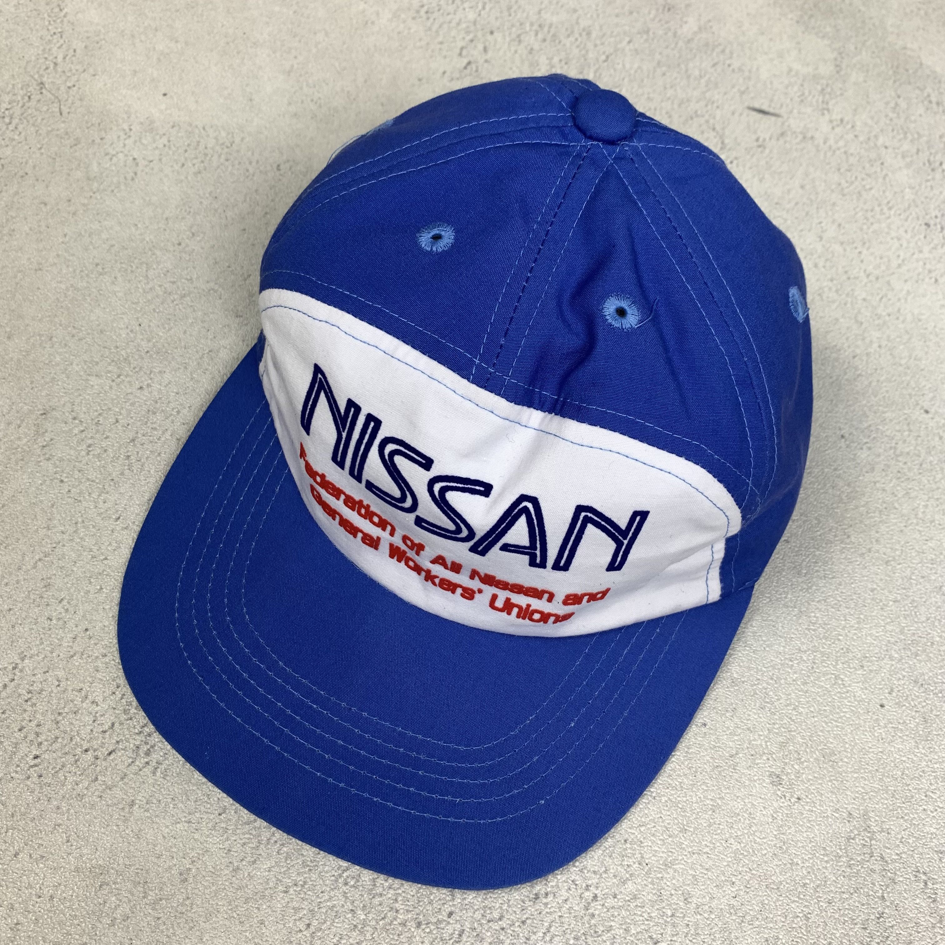 Vintage Vintage Nissan Mechanic Workers Hats Cap Size ONE SIZE - 3 Thumbnail